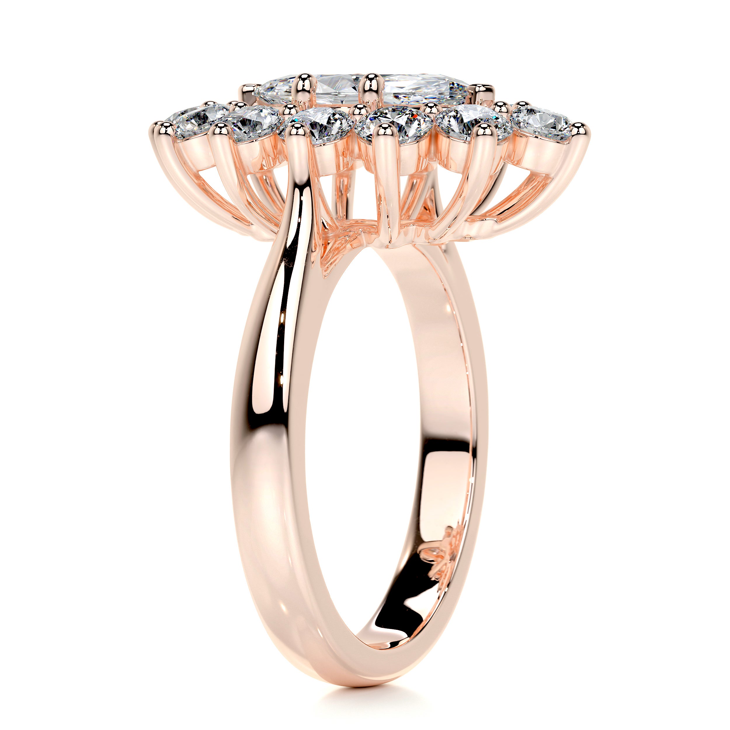 Yali Diamond Engagement Ring -14K Rose Gold