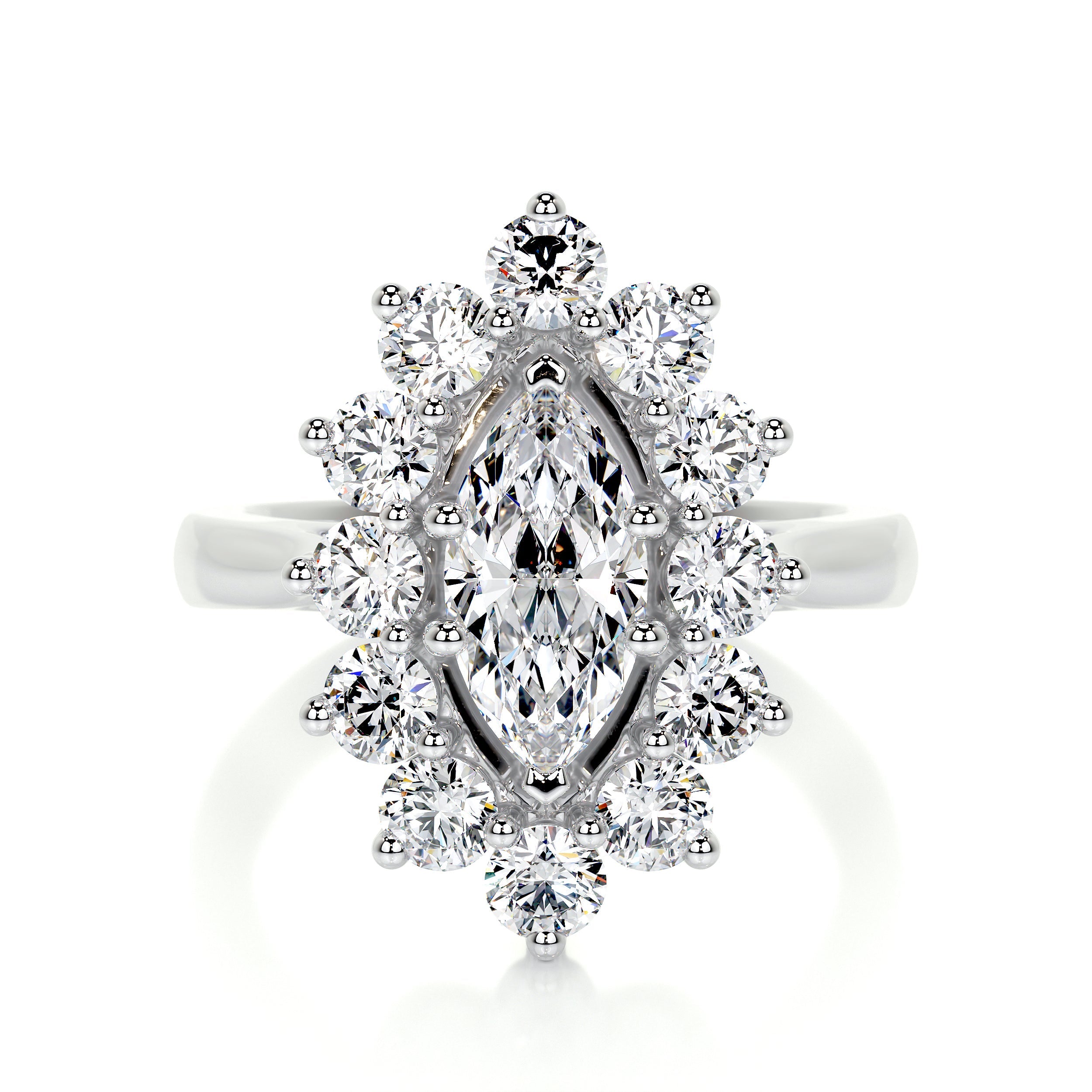 Yali Lab Grown Diamond Ring -18K White Gold