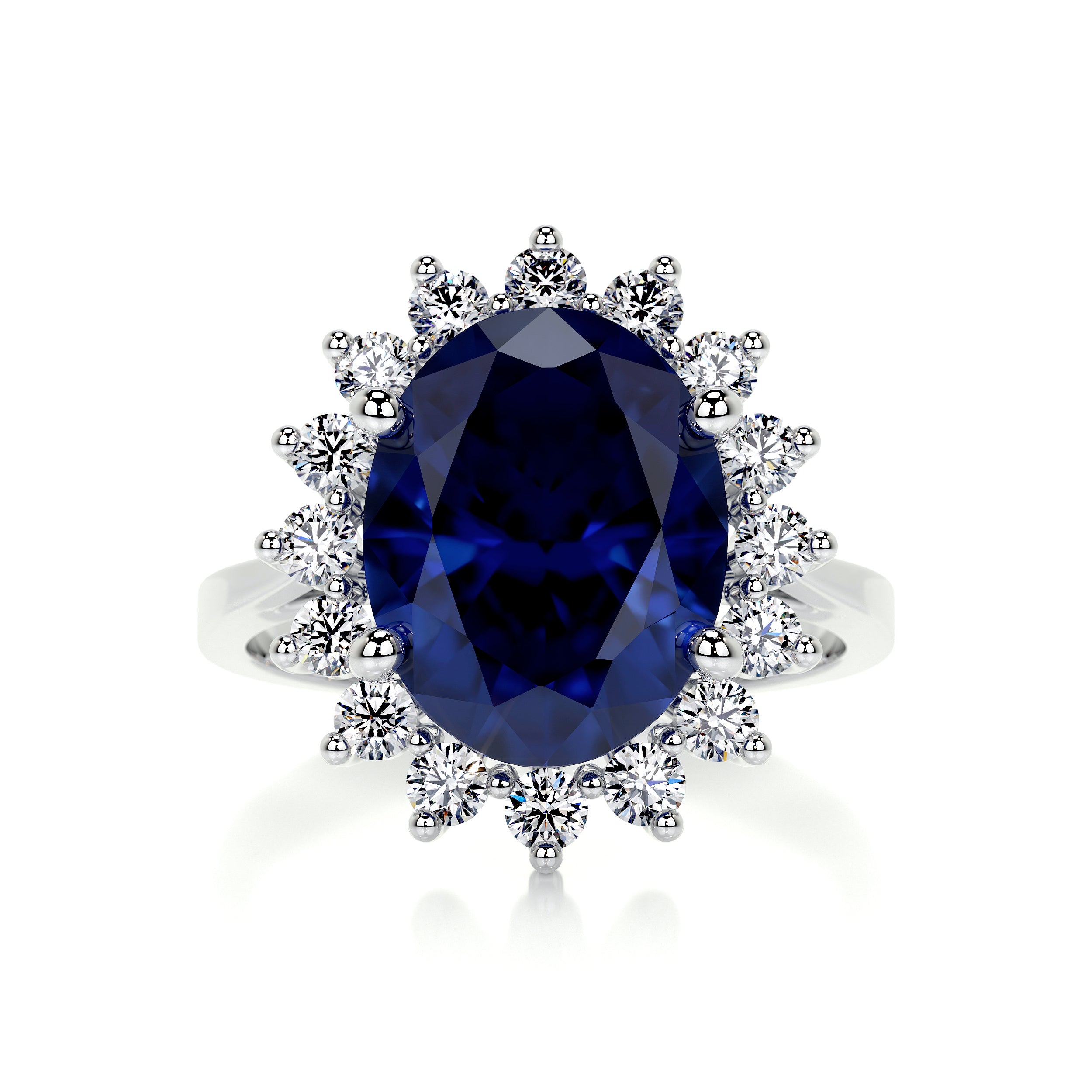 Lyn Gemstone & Diamonds Ring (7 Carat) - Platinum