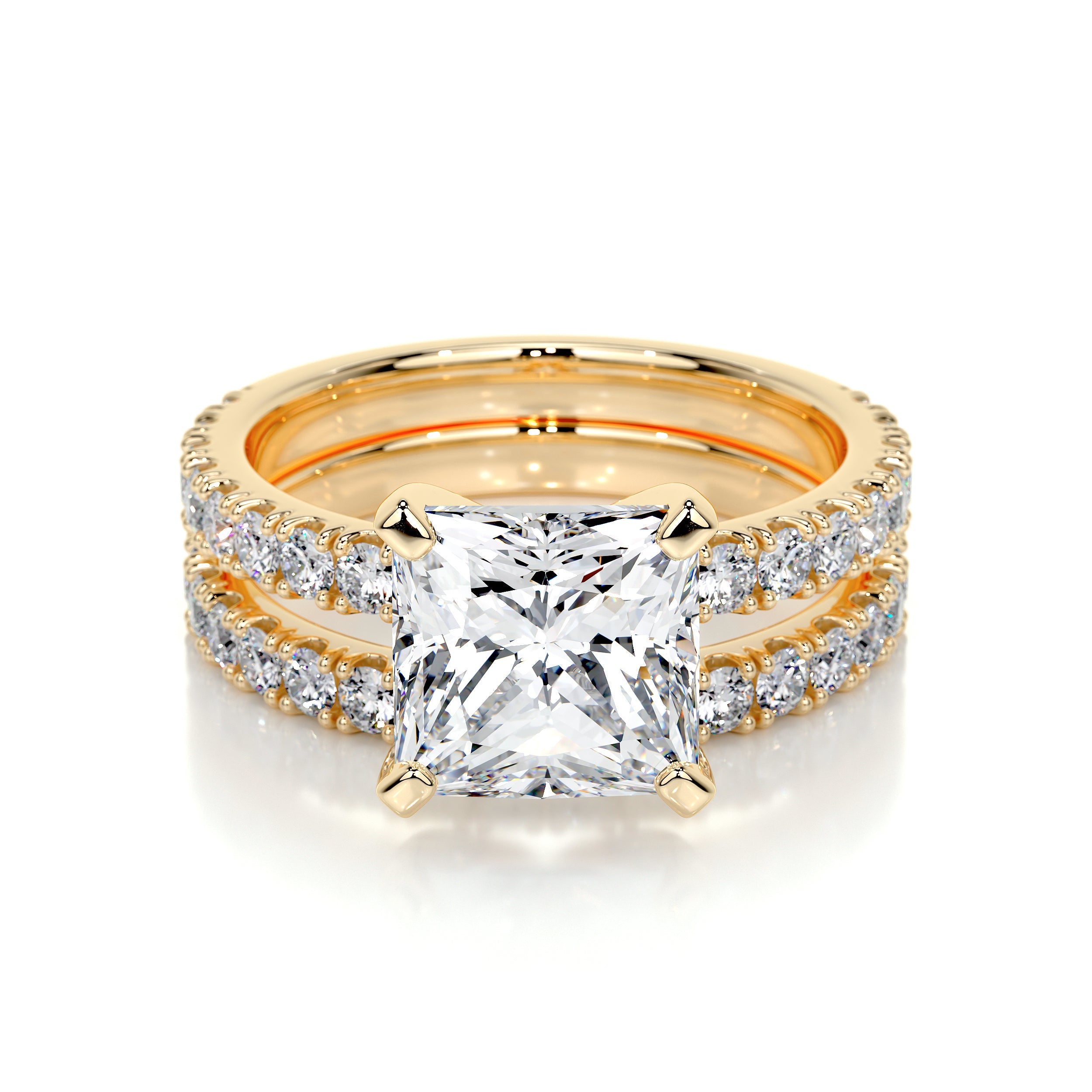 Blair Lab Grown Diamond Bridal Set (3.00 Carat) -18K Yellow Gold