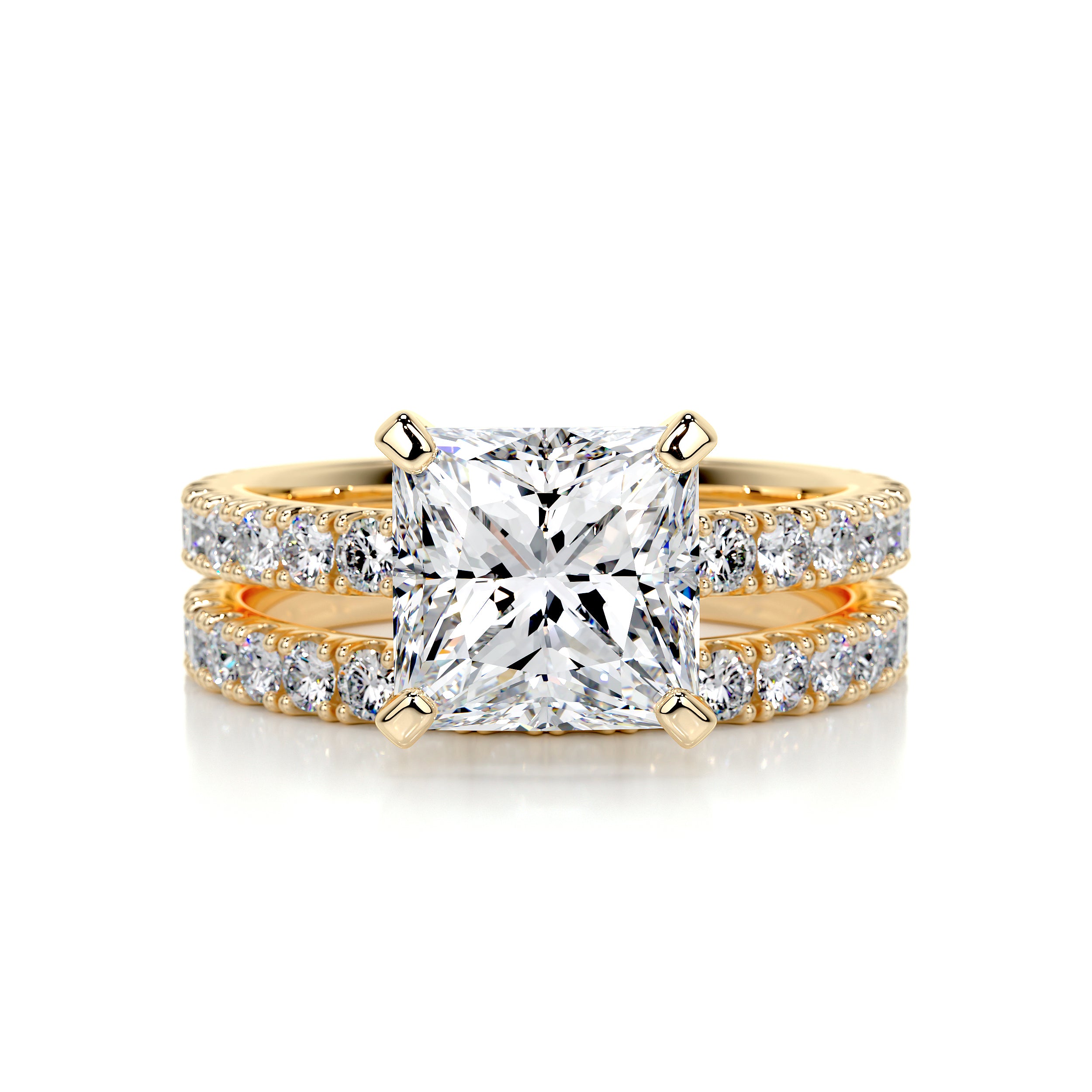 Blair Diamond Bridal Set -18K Yellow Gold