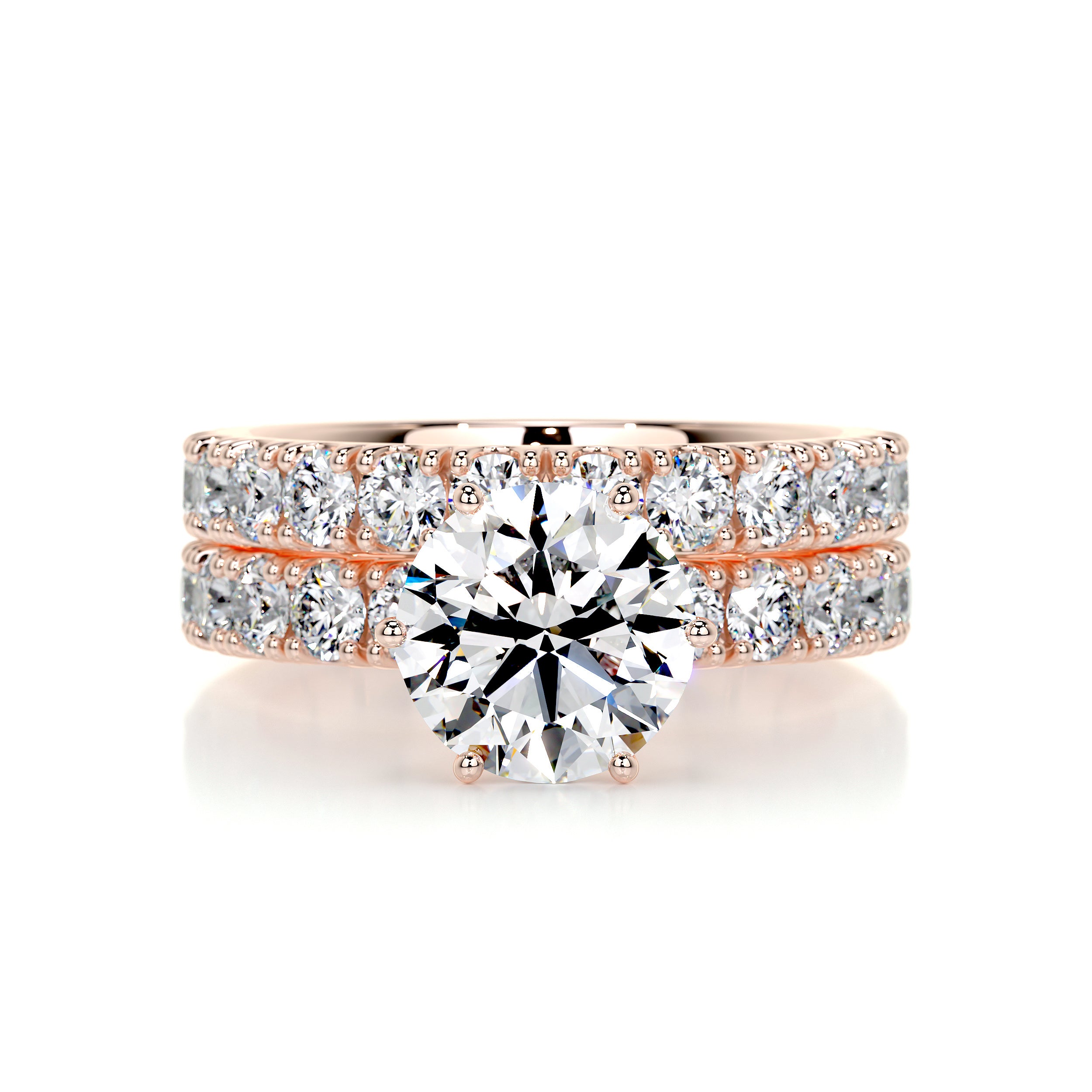 Destiny Diamond Bridal Set -14K Rose Gold
