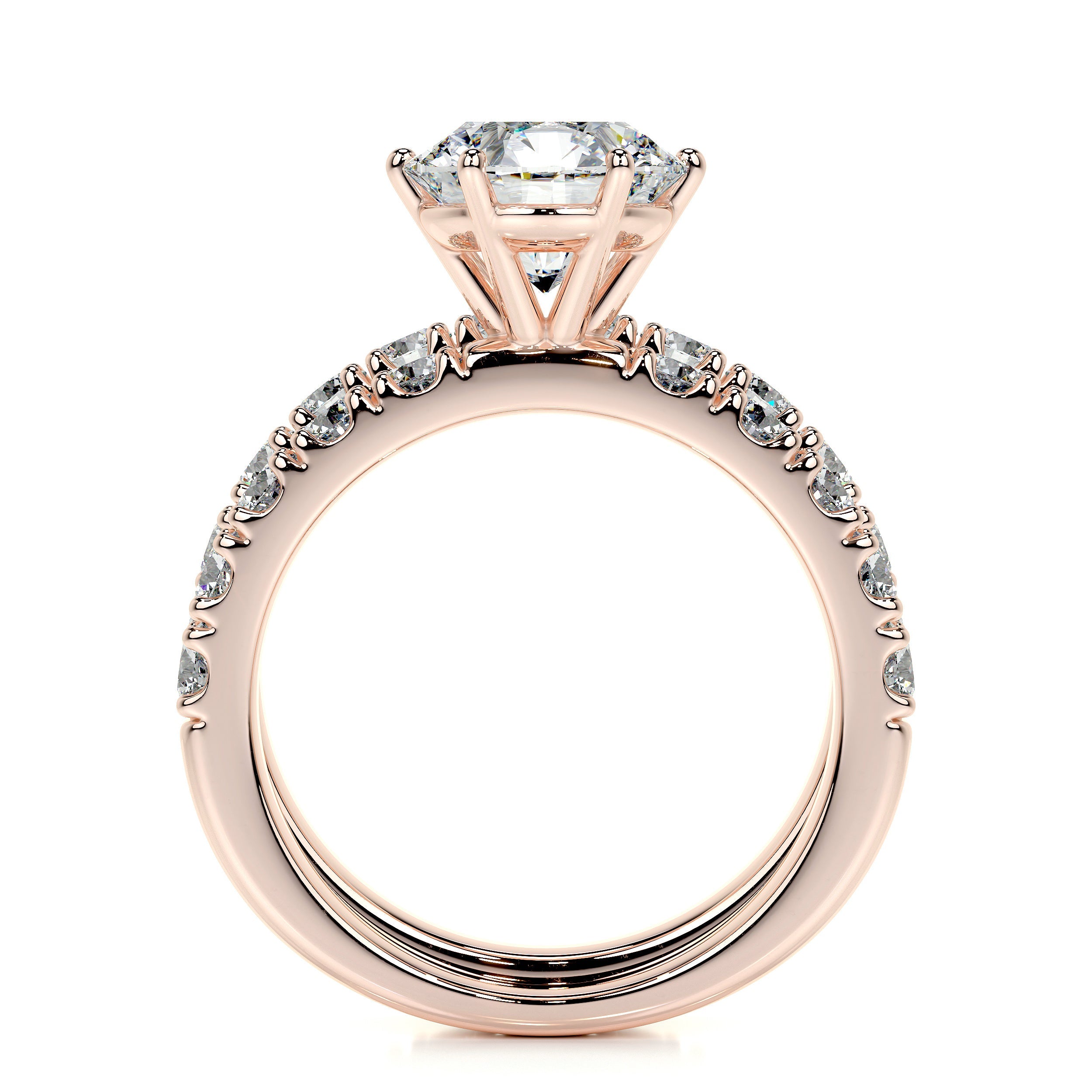 Destiny Lab Grown Diamond Bridal Set (7.5 Carat) -14K Rose Gold