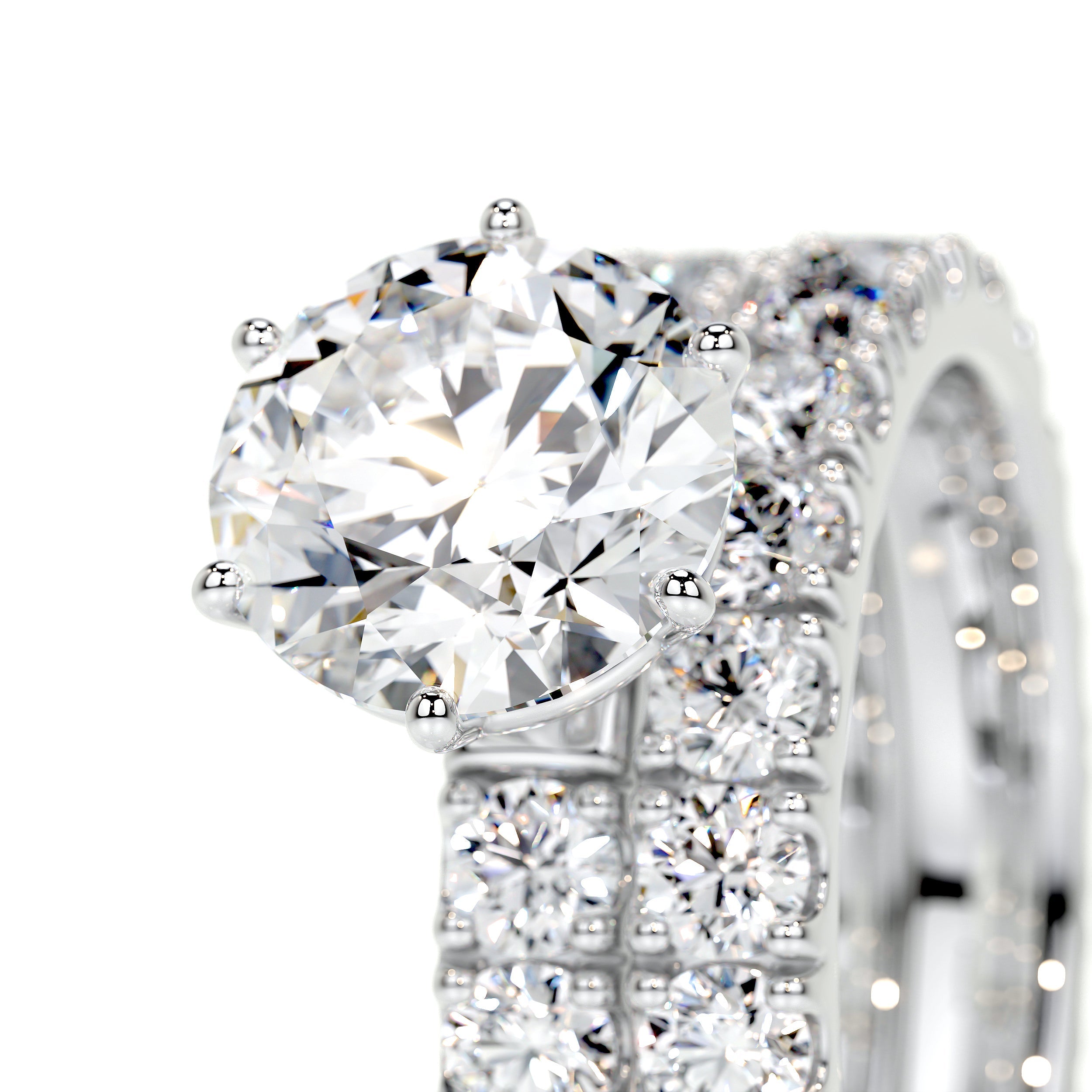Destiny Lab Grown Diamond Bridal Set   (7.5 Carat) -18K White Gold