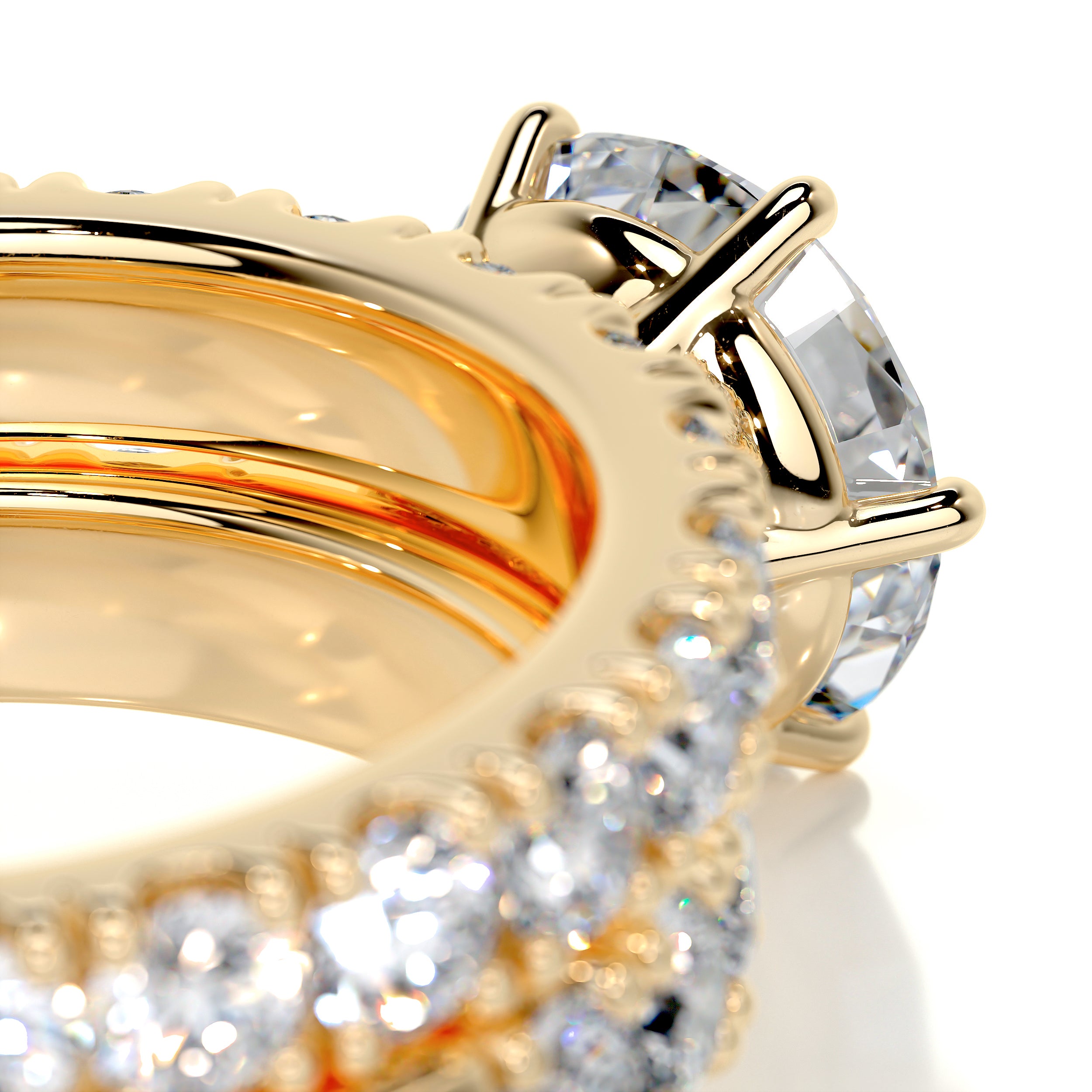 Destiny Diamond Bridal Set -18K Yellow Gold