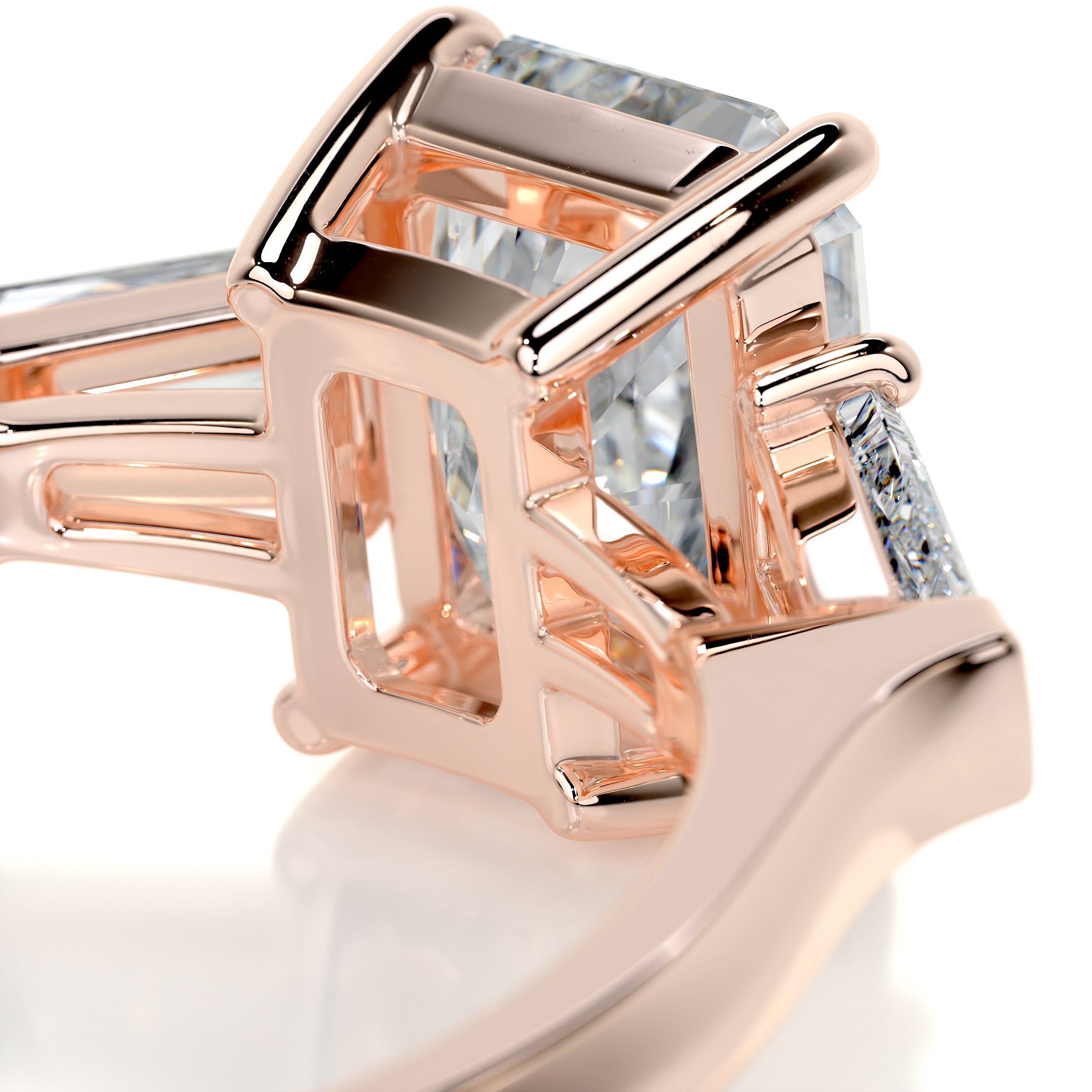 Skylar Diamond Engagement Ring -14K Rose Gold