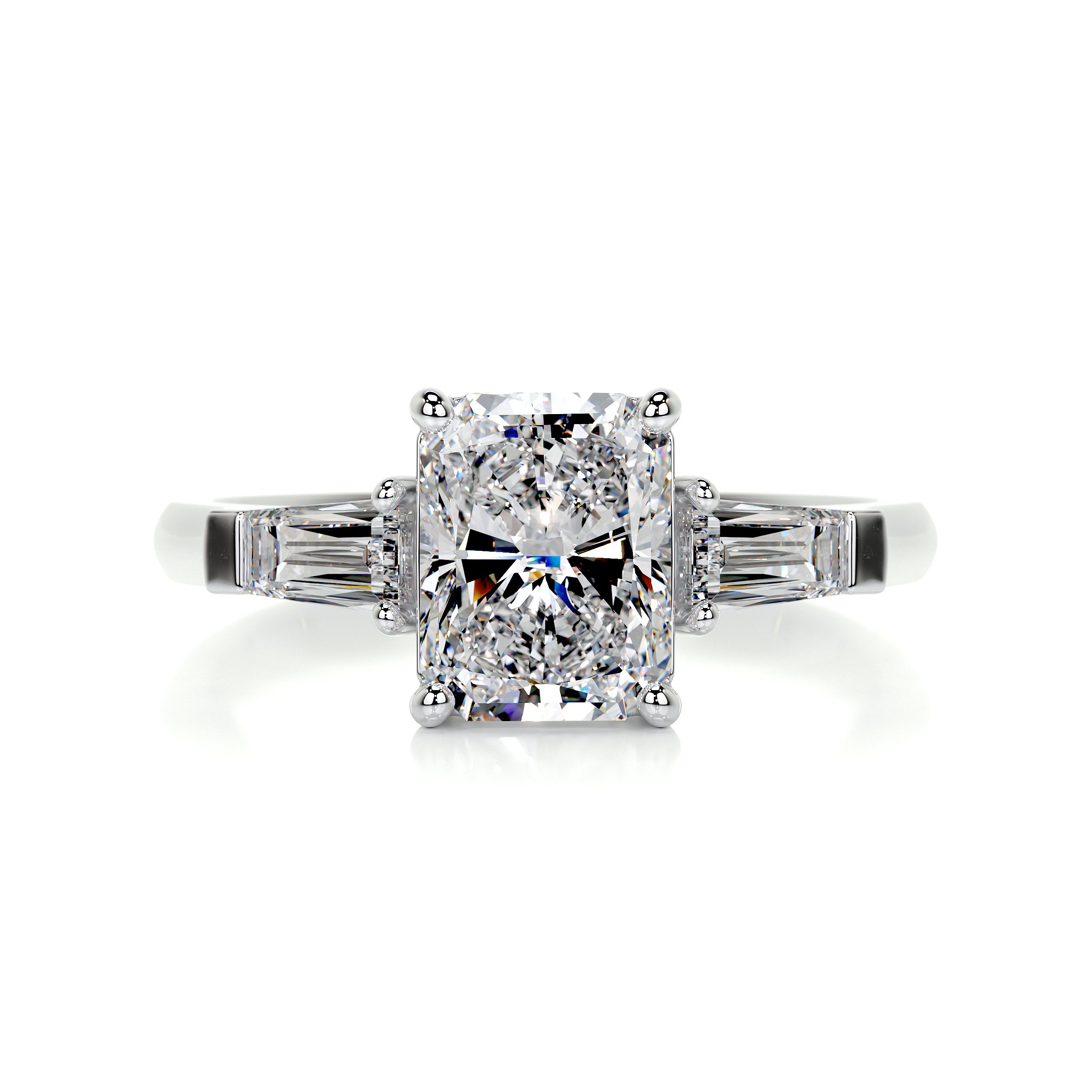 Skylar Diamond Engagement Ring -14K White Gold