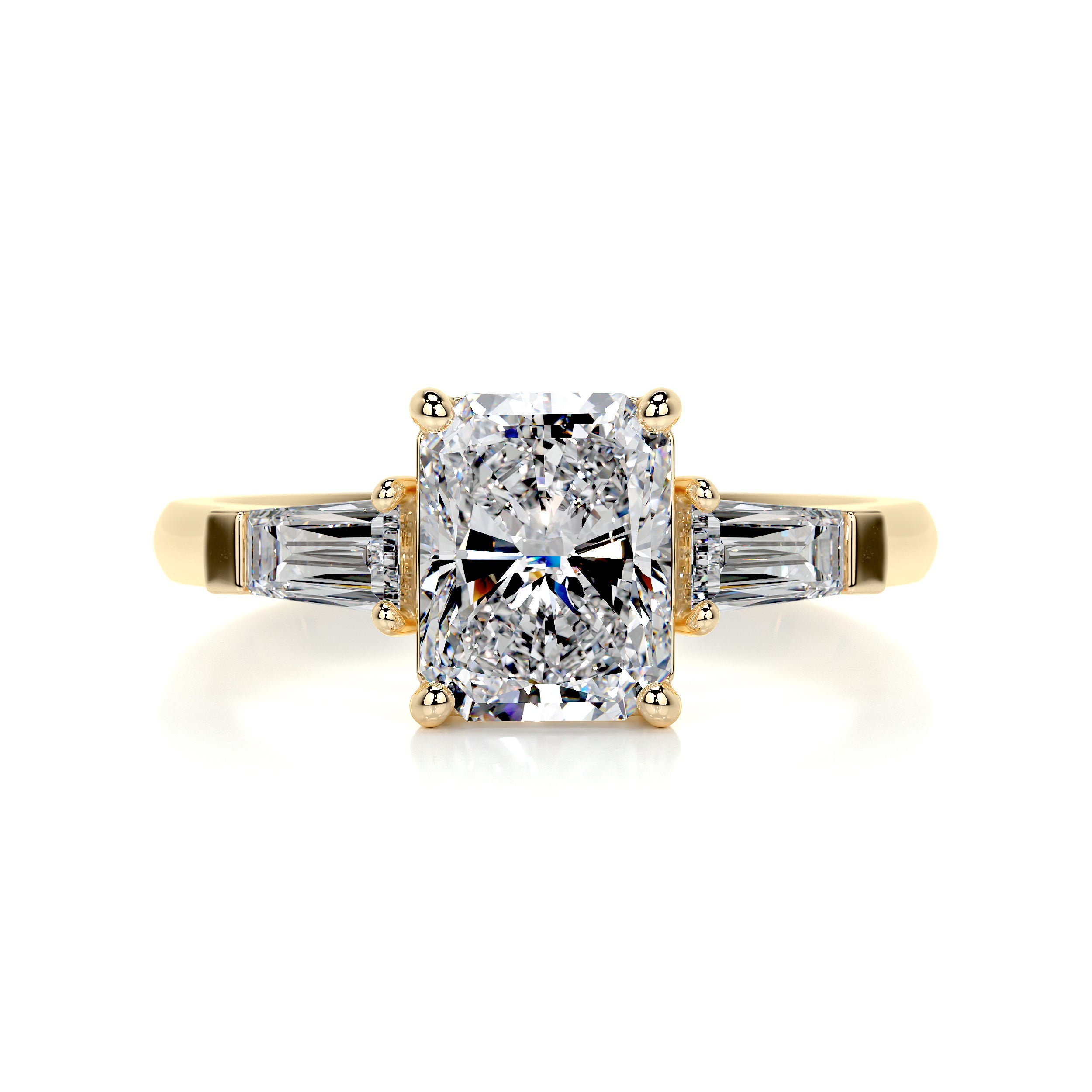 Skylar Diamond Engagement Ring -18K Yellow Gold