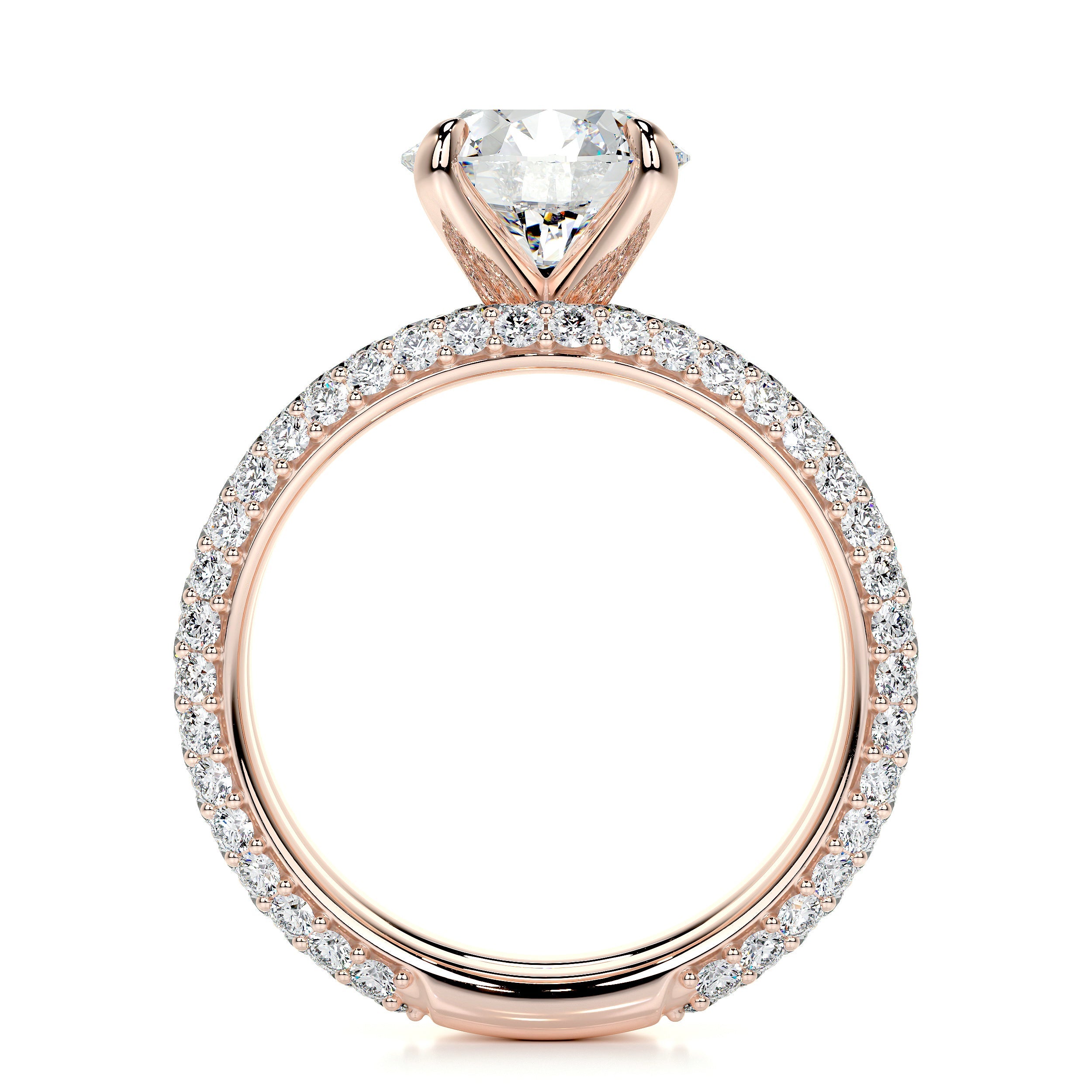 Charlotte Lab Grown Diamond Bridal Set   (4 Carat) -14K Rose Gold