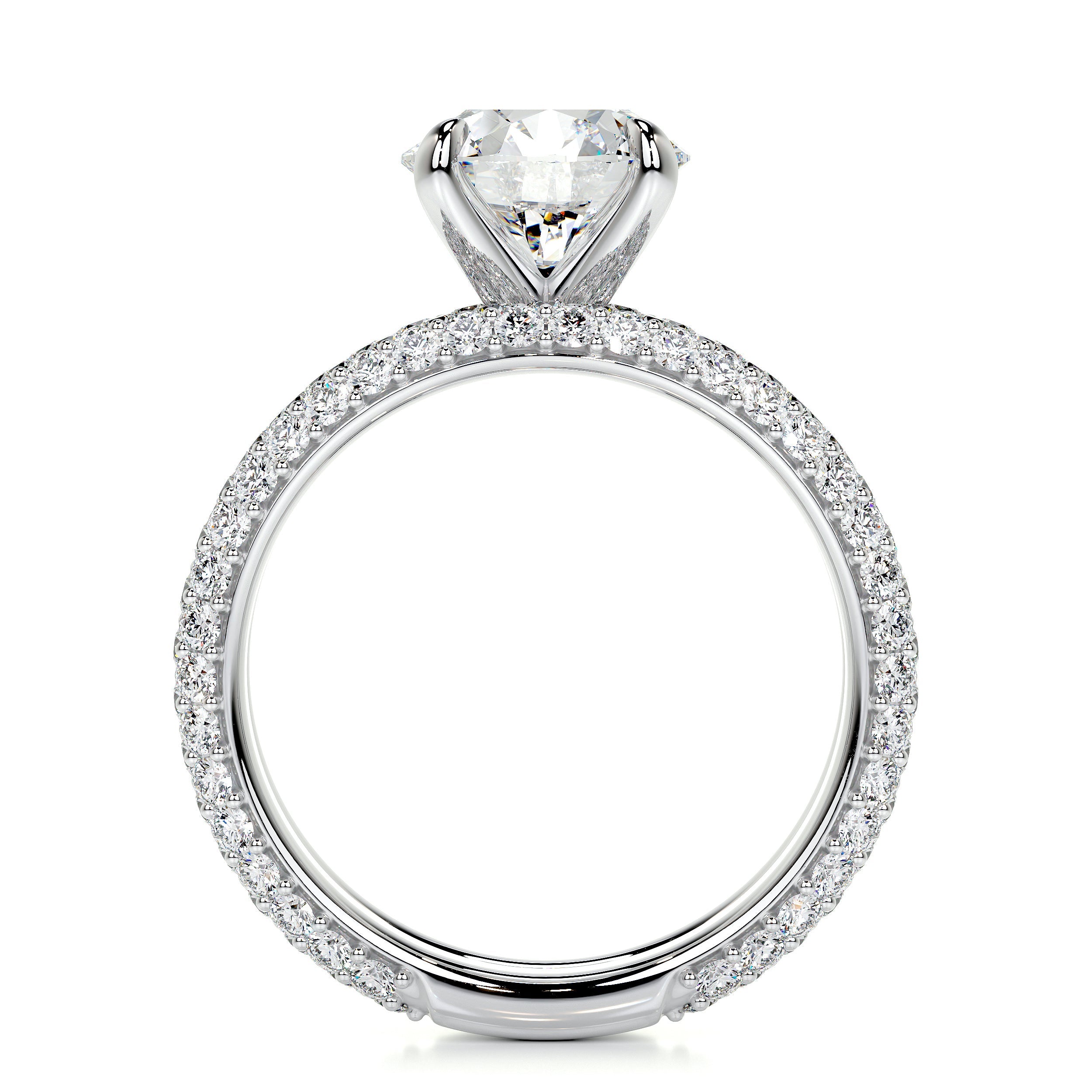 Charlotte Lab Grown Diamond Bridal Set (4 Carat) -14K White Gold