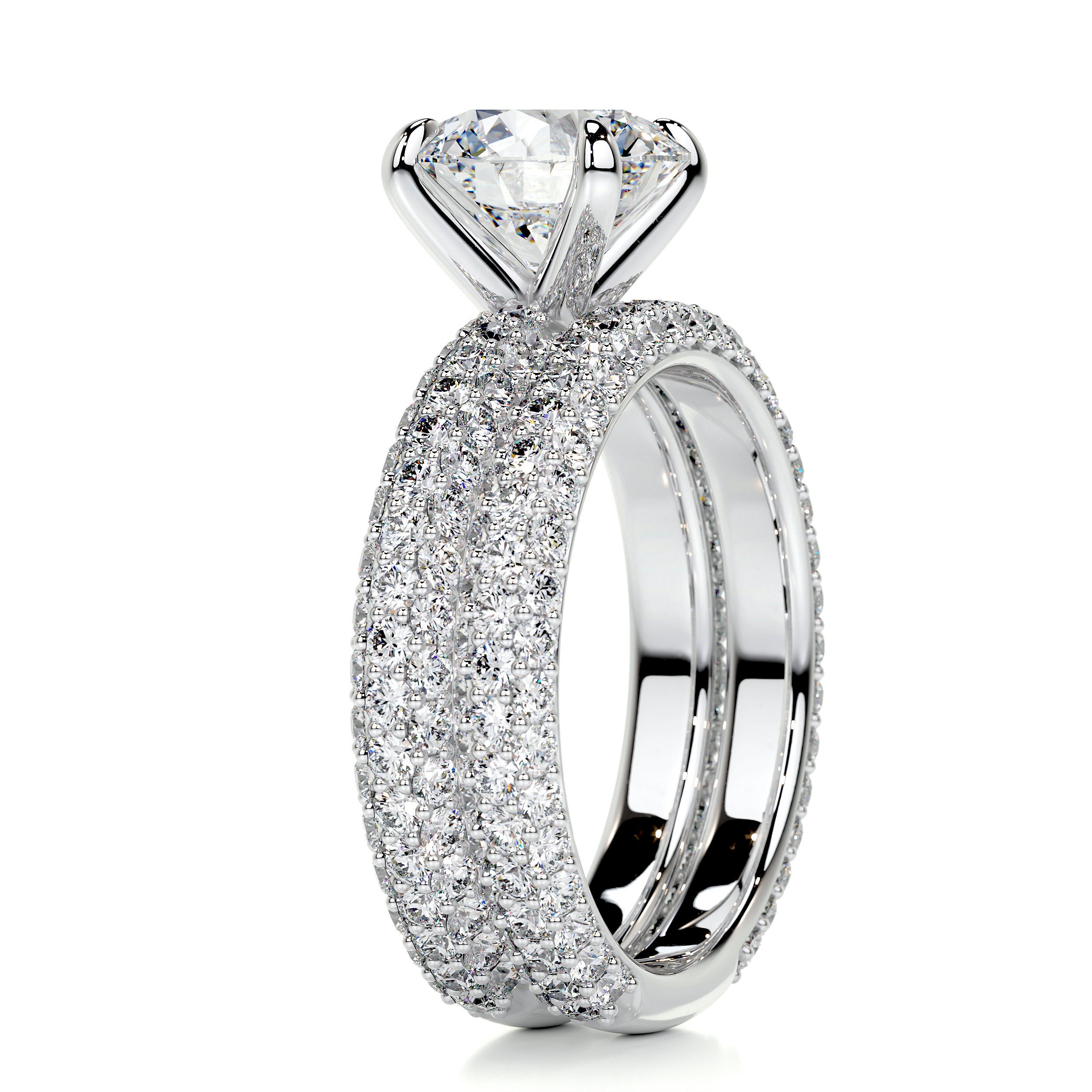 Charlotte Diamond Bridal Set -18K White Gold