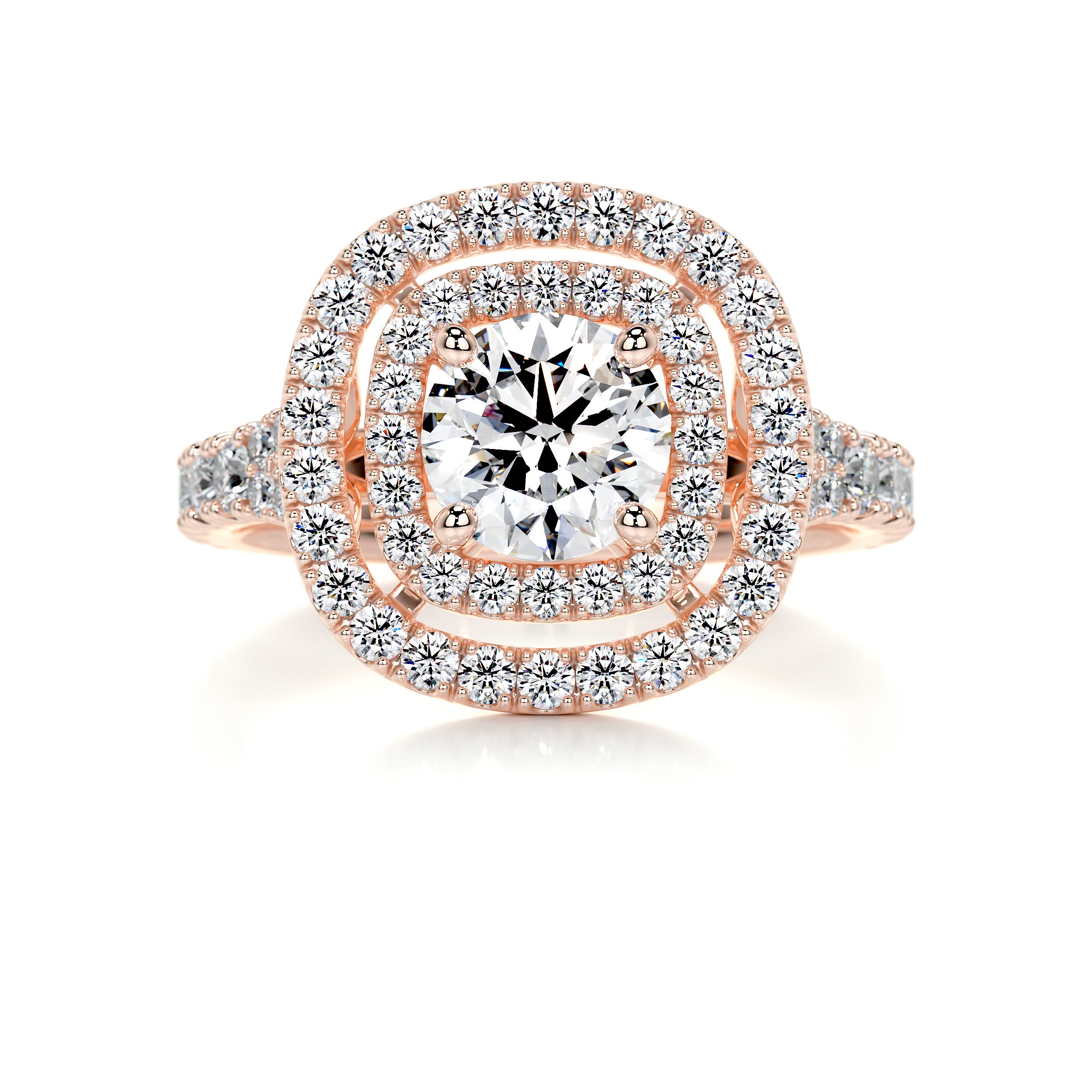 Natalie Diamond Engagement Ring -14K Rose Gold