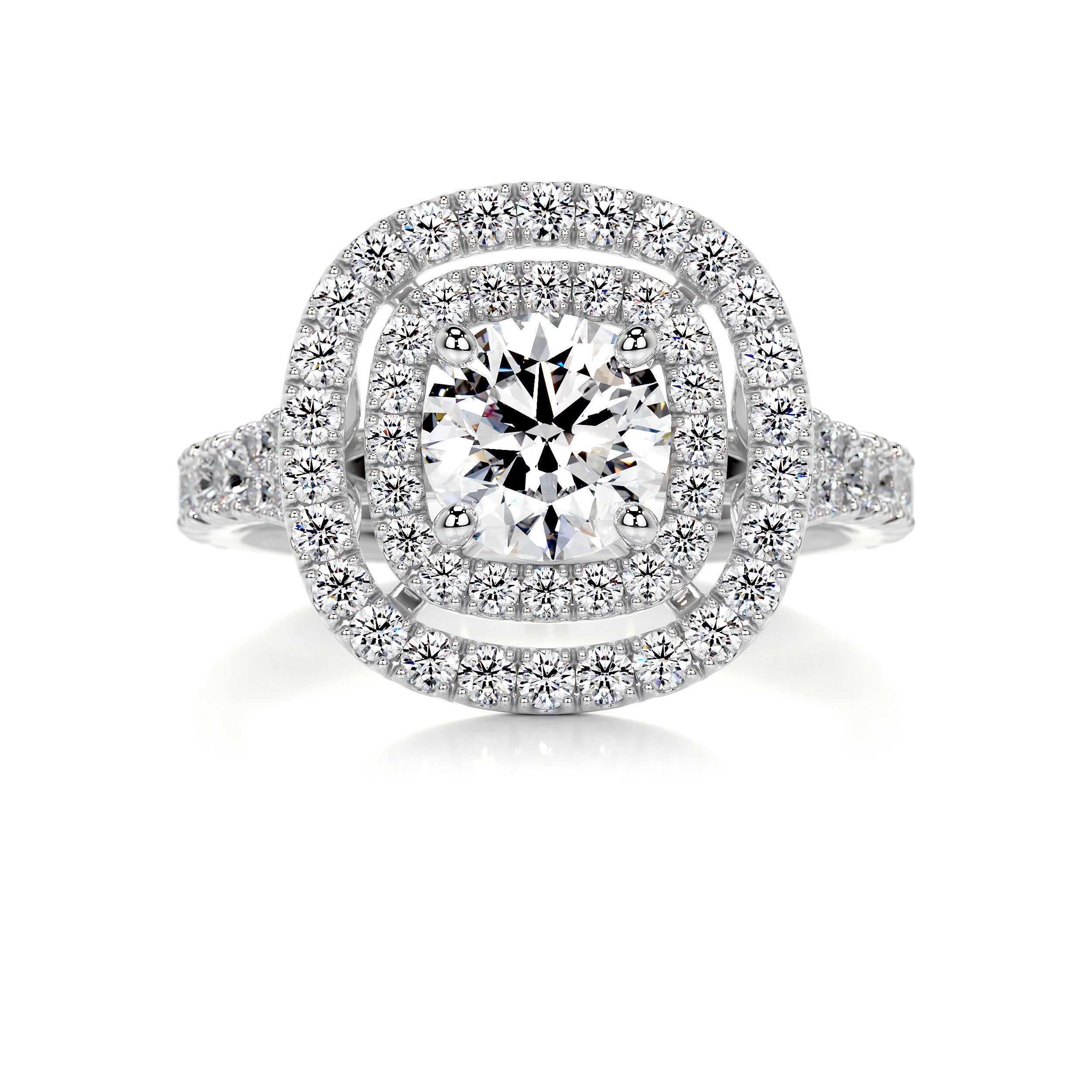 Natalie Diamond Engagement Ring -14K White Gold