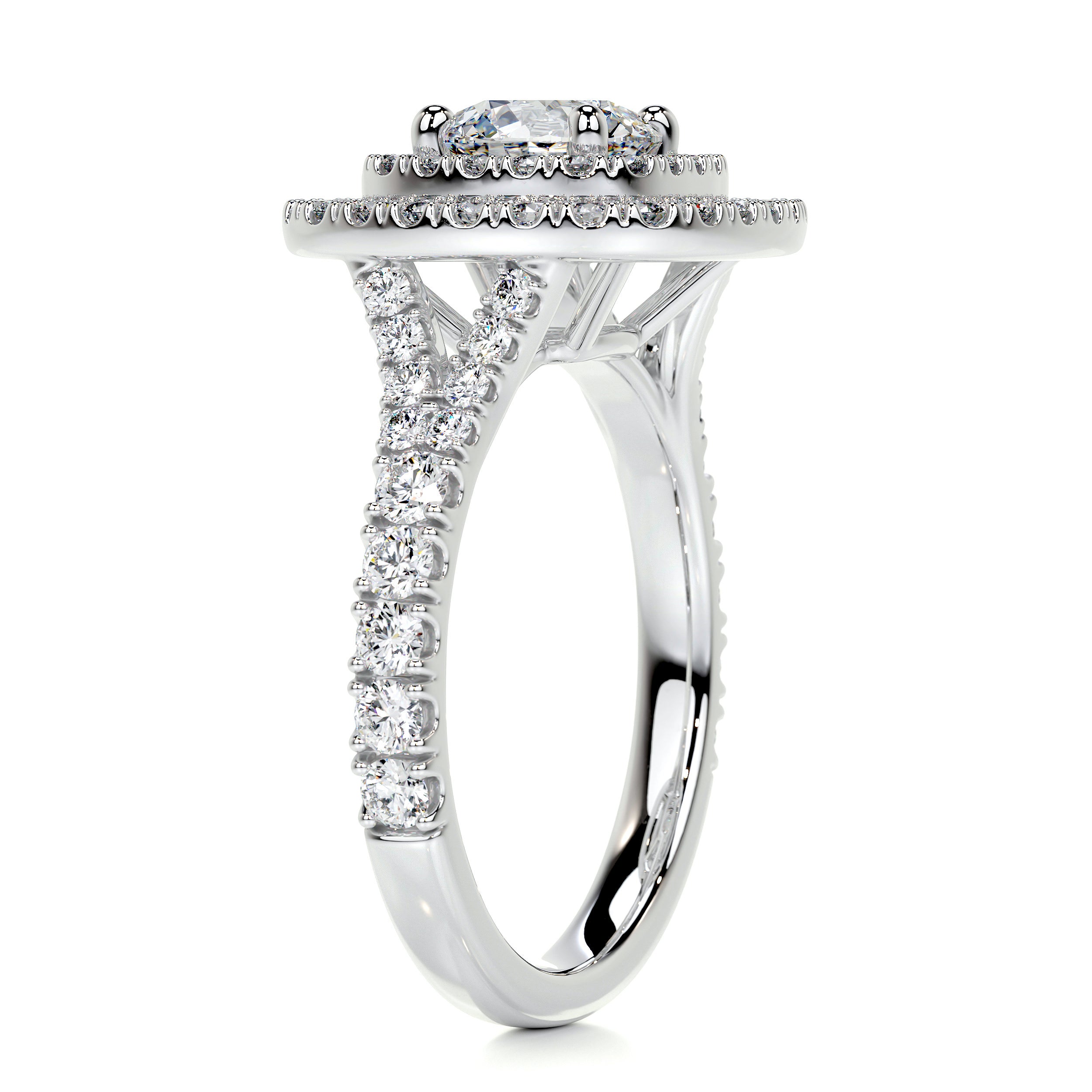 Natalie Diamond Engagement Ring -14K White Gold