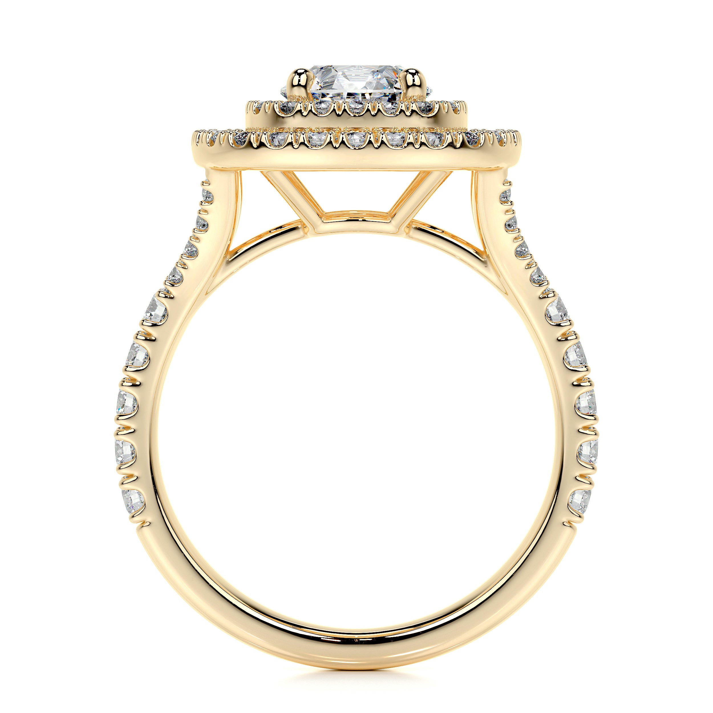 Natalie Lab Grown Diamond Ring -18K Yellow Gold