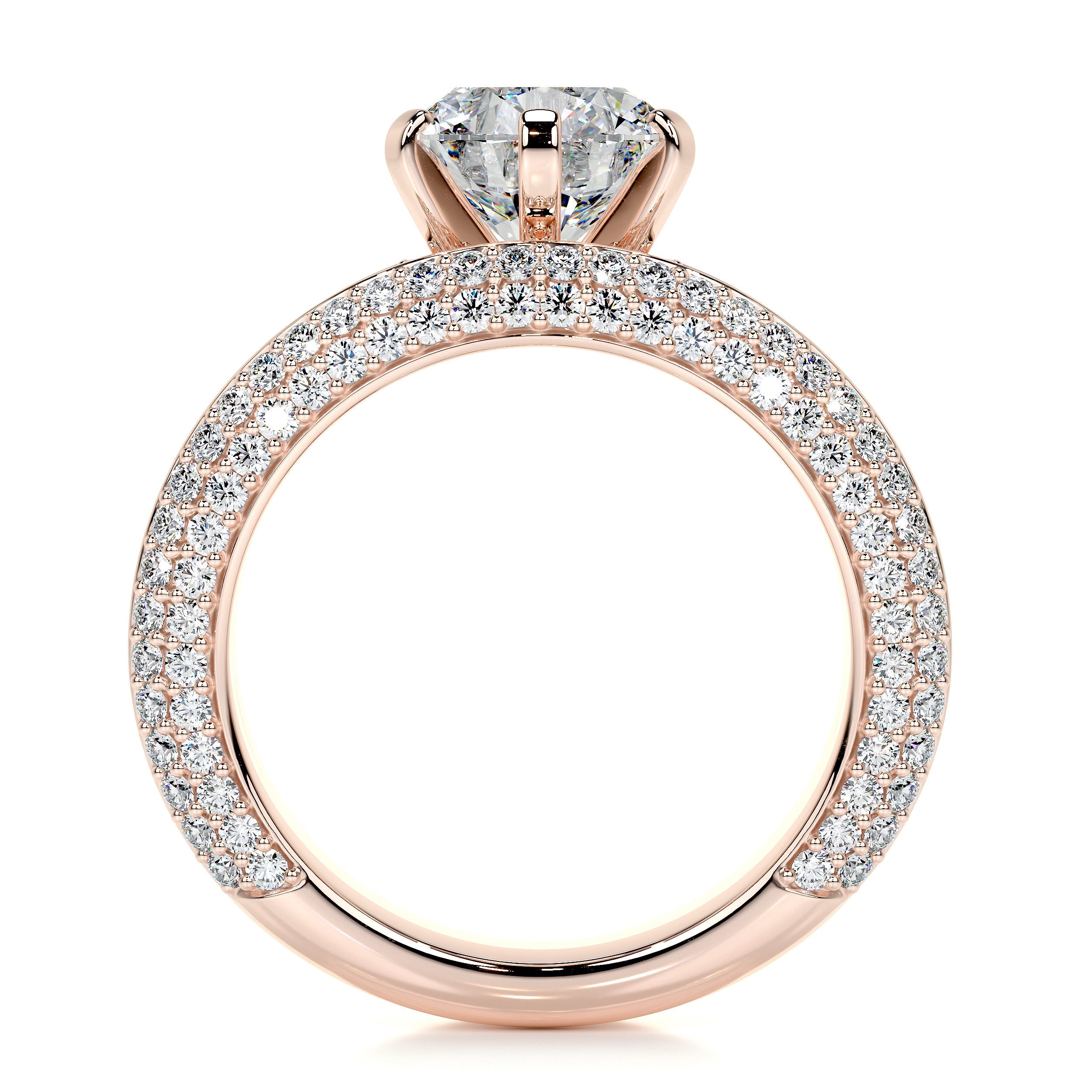 Haven Lab Grown Diamond Bridal Set   (3.5 Carat) -14K Rose Gold
