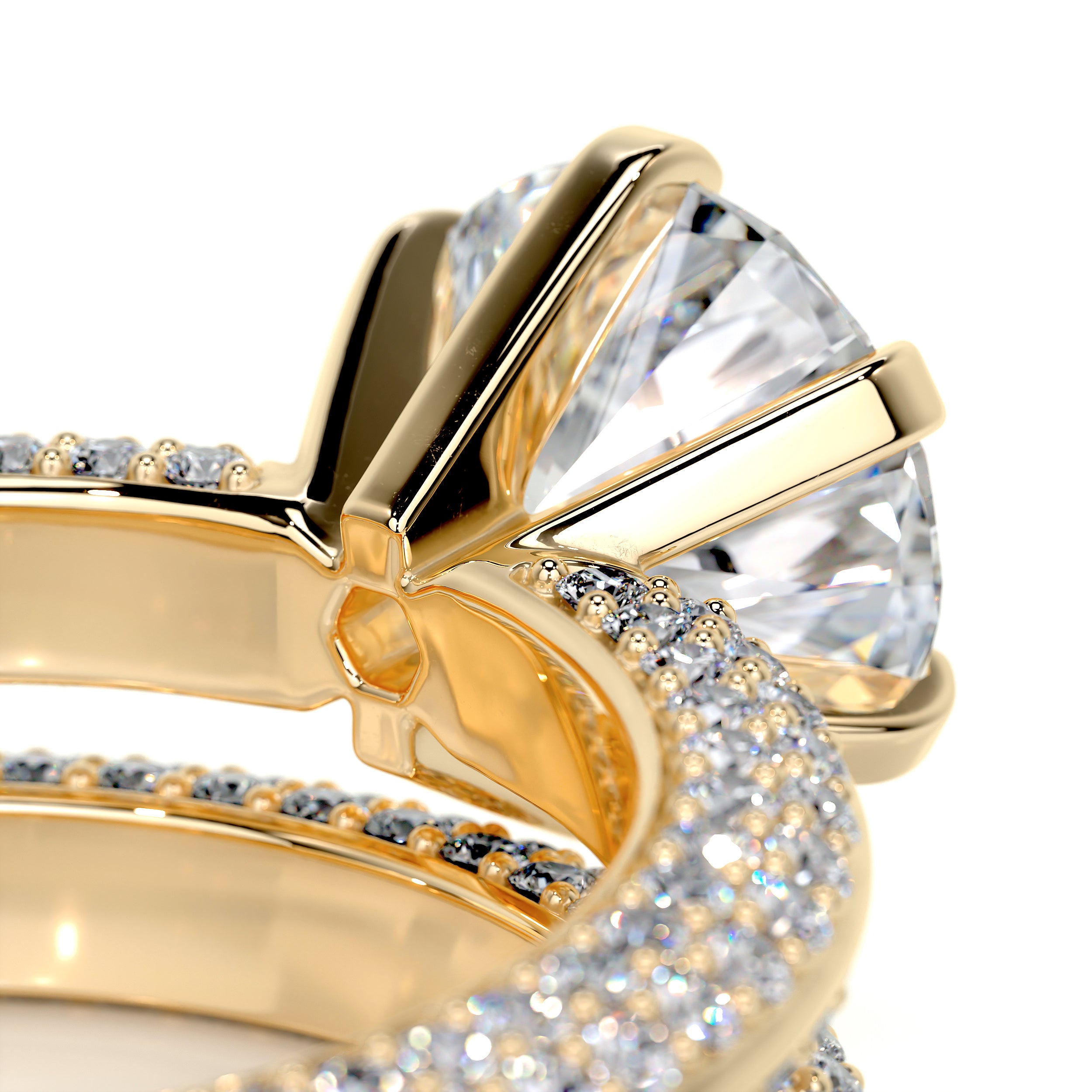 Haven Diamond Bridal Set -18K Yellow Gold