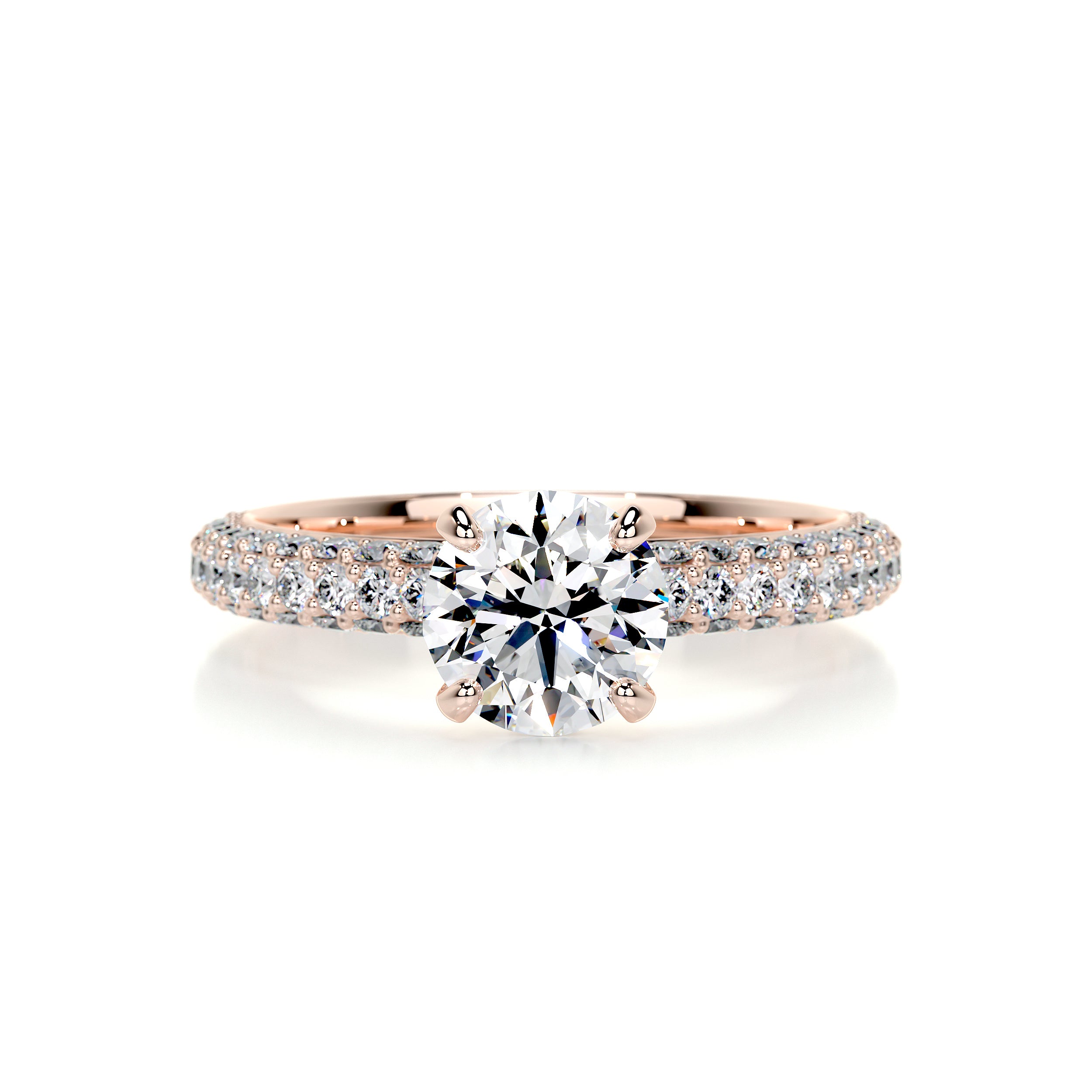 Lillian Diamond Engagement Ring -14K Rose Gold