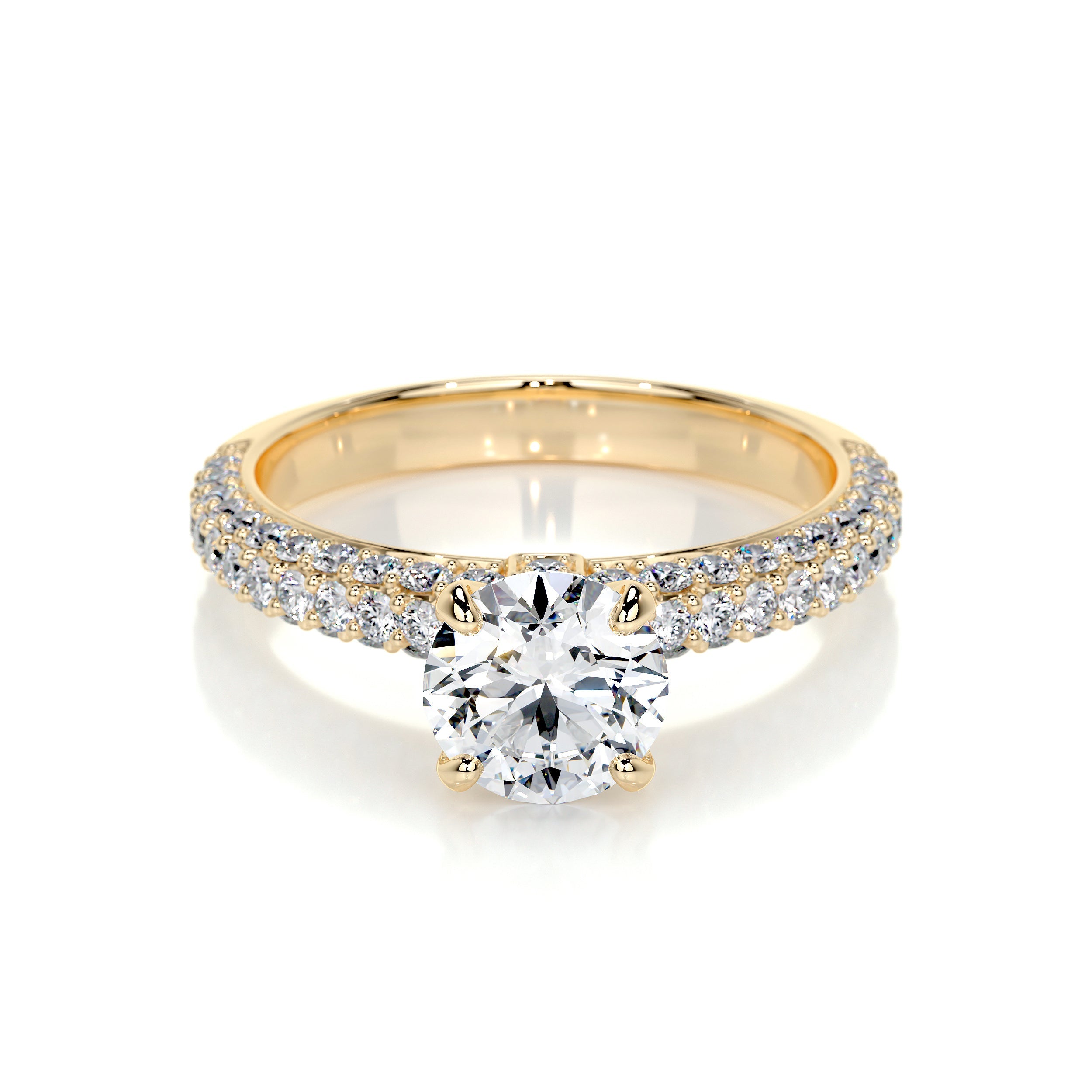 Lillian Lab Grown Diamond Ring (1.5 Carat) -18K Yellow Gold