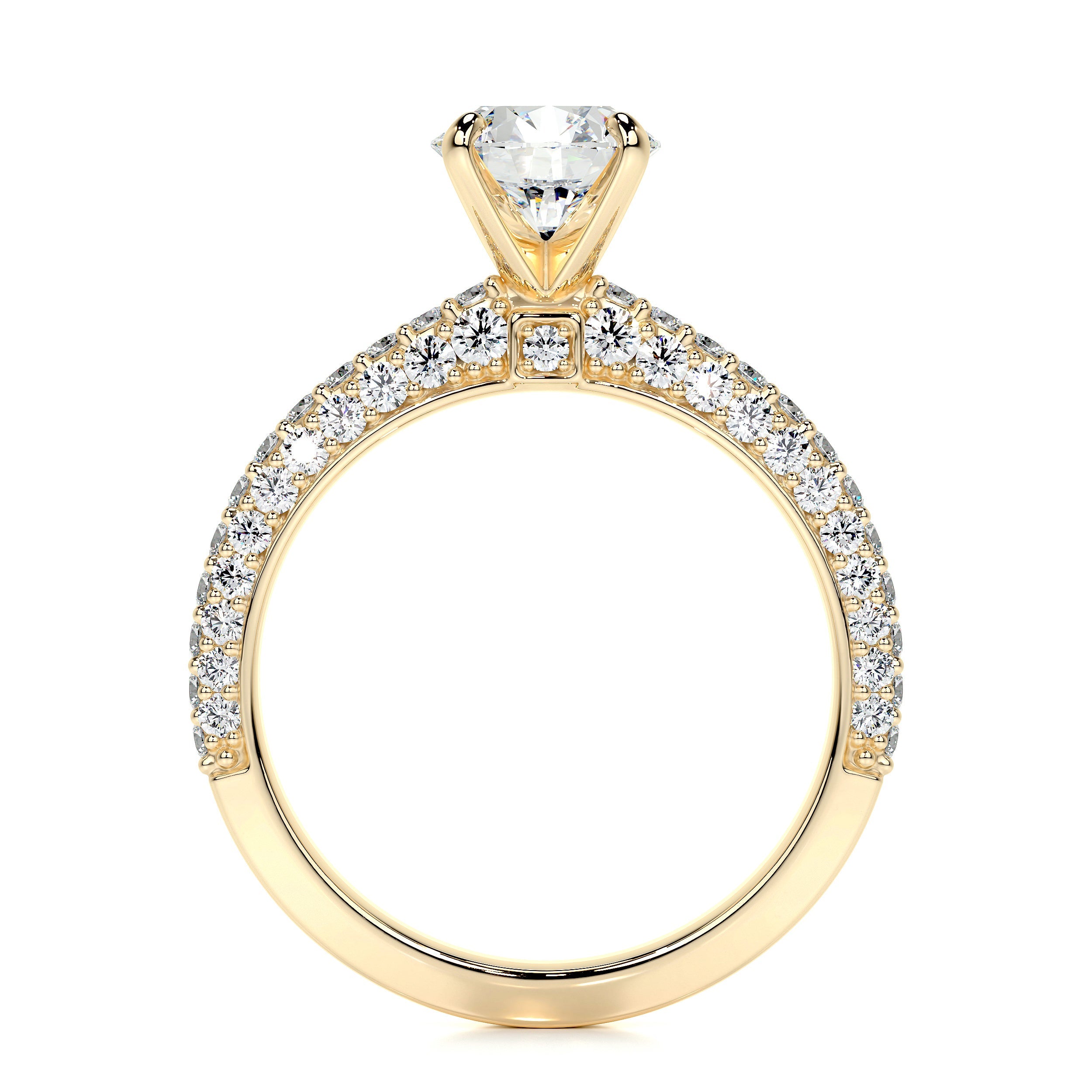 Lillian Lab Grown Diamond Ring (1.5 Carat) -18K Yellow Gold