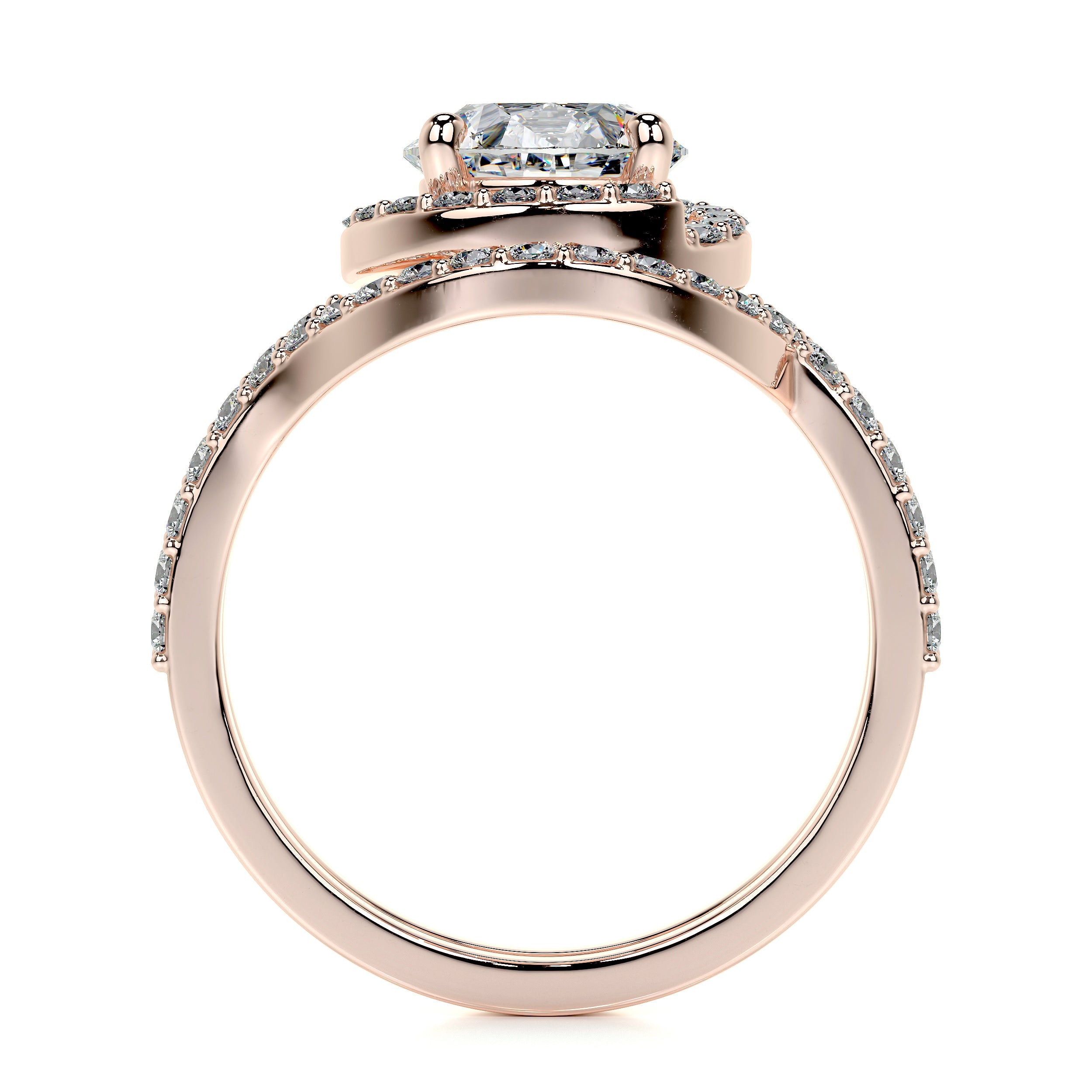 Stella Lab Grown Diamond Bridal Set -14K Rose Gold