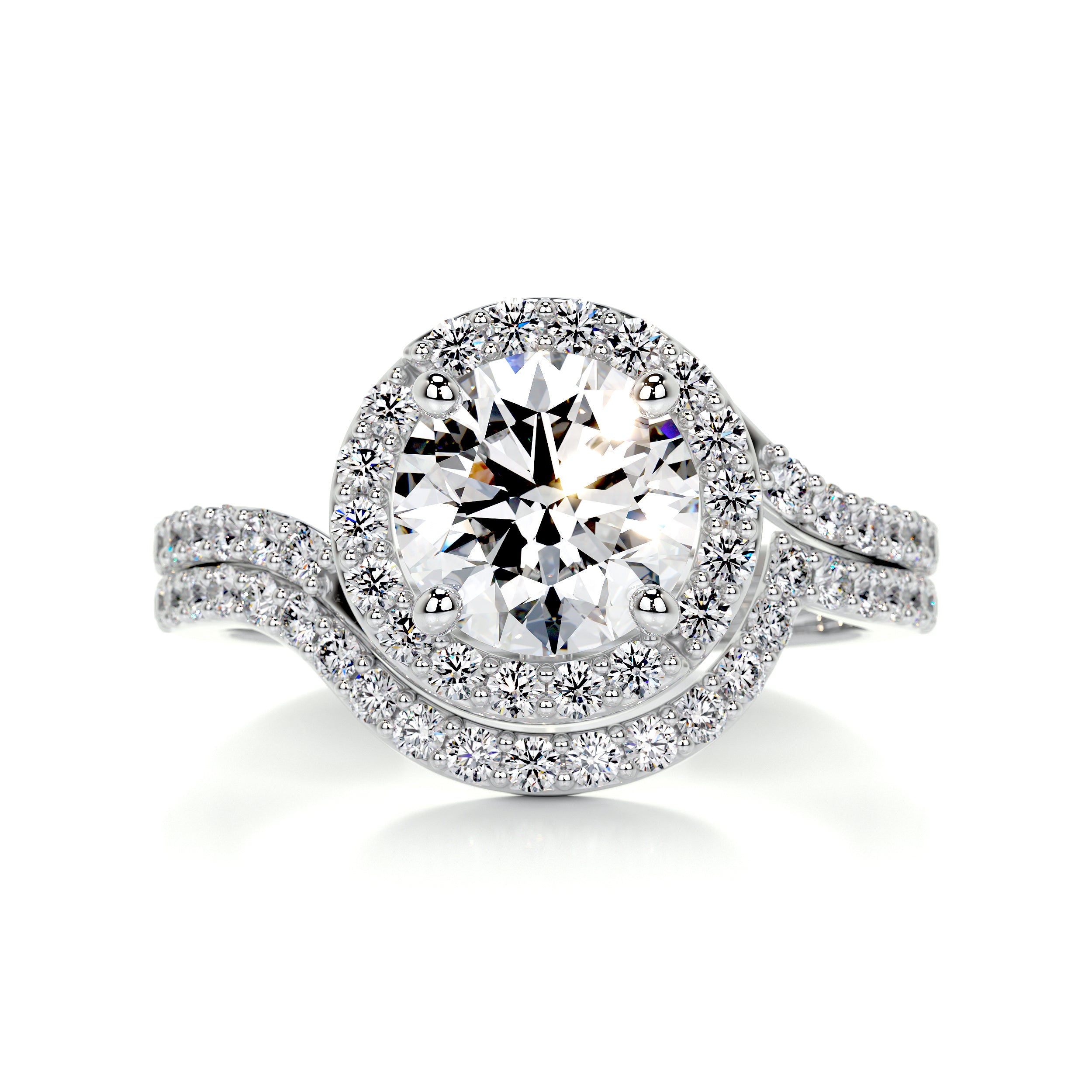 Stella Diamond Bridal Set -14K White Gold