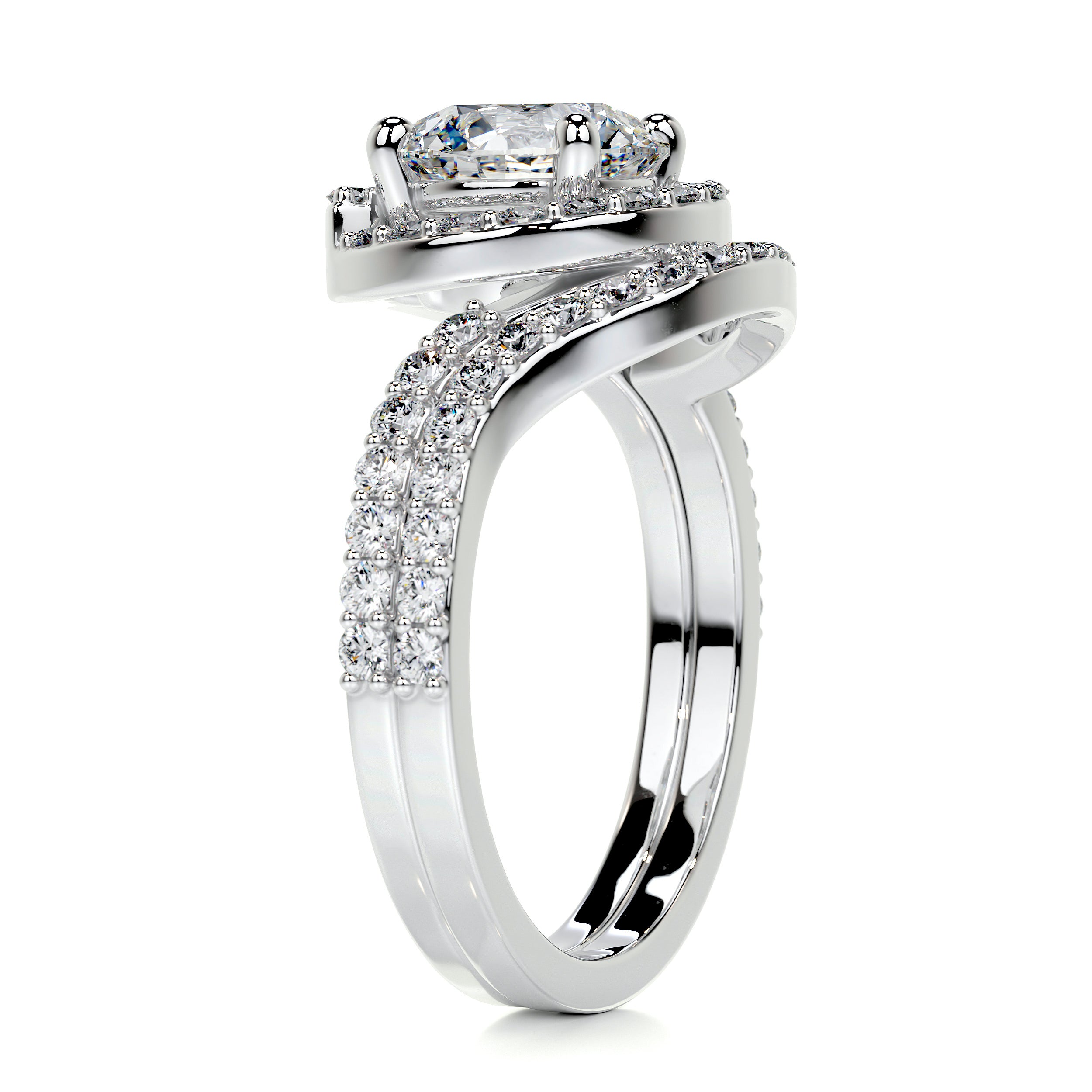 Stella Diamond Bridal Set -14K White Gold