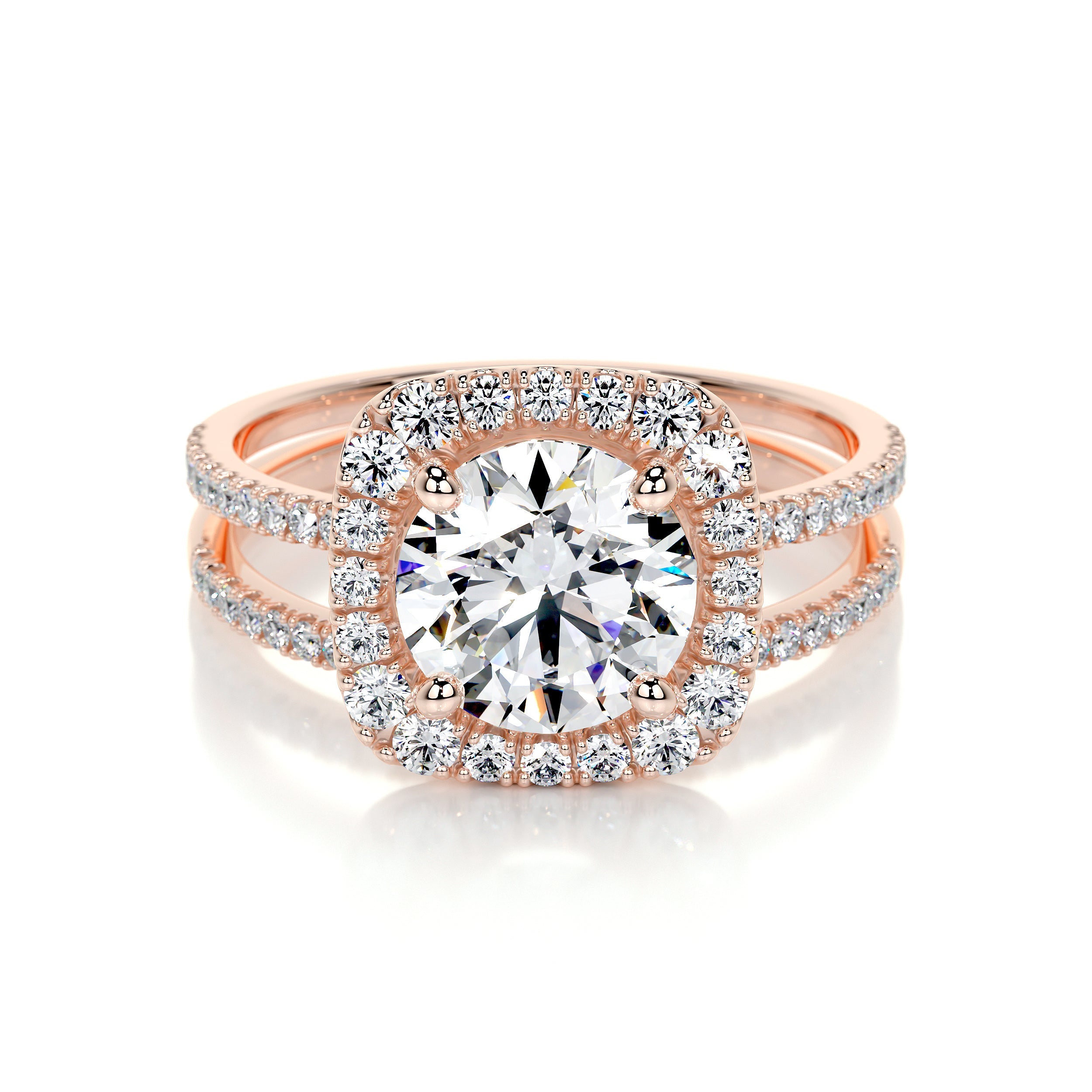 Catalina Lab Grown Diamond Bridal Set (2.6 Carat) -14K Rose Gold