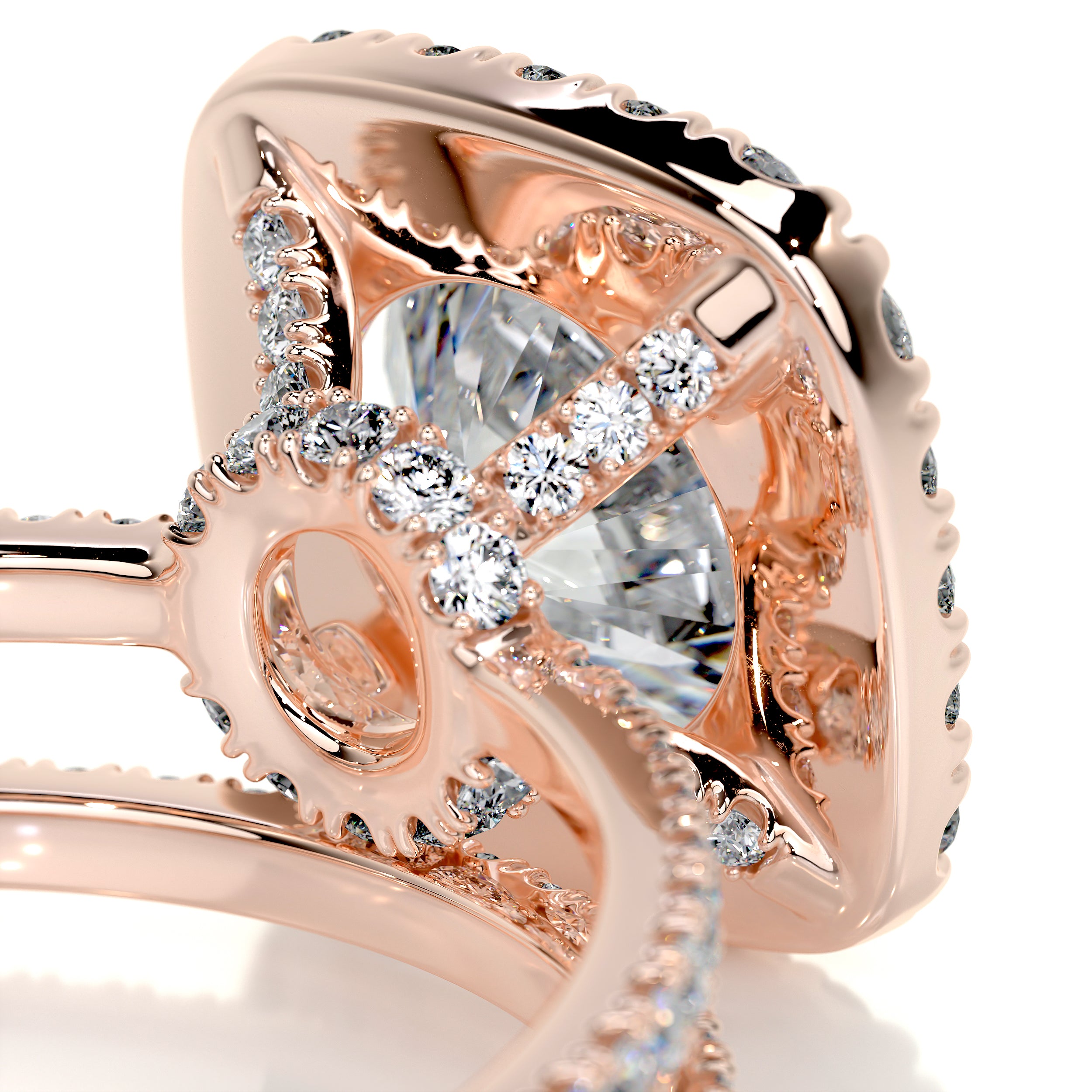 Catalina Diamond Bridal Set -14K Rose Gold