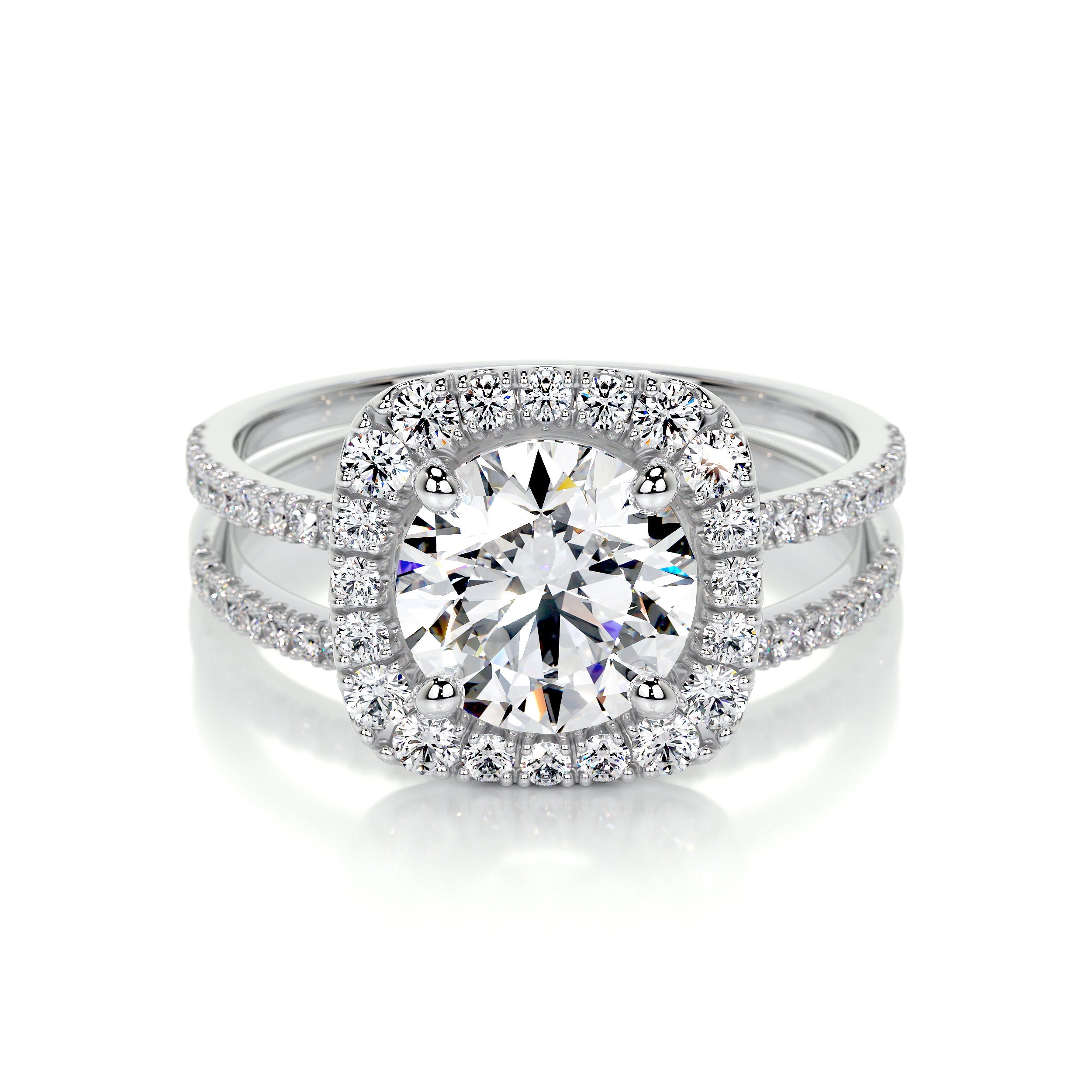 Catalina Lab Grown Diamond Bridal Set   (2.6 Carat) -14K White Gold