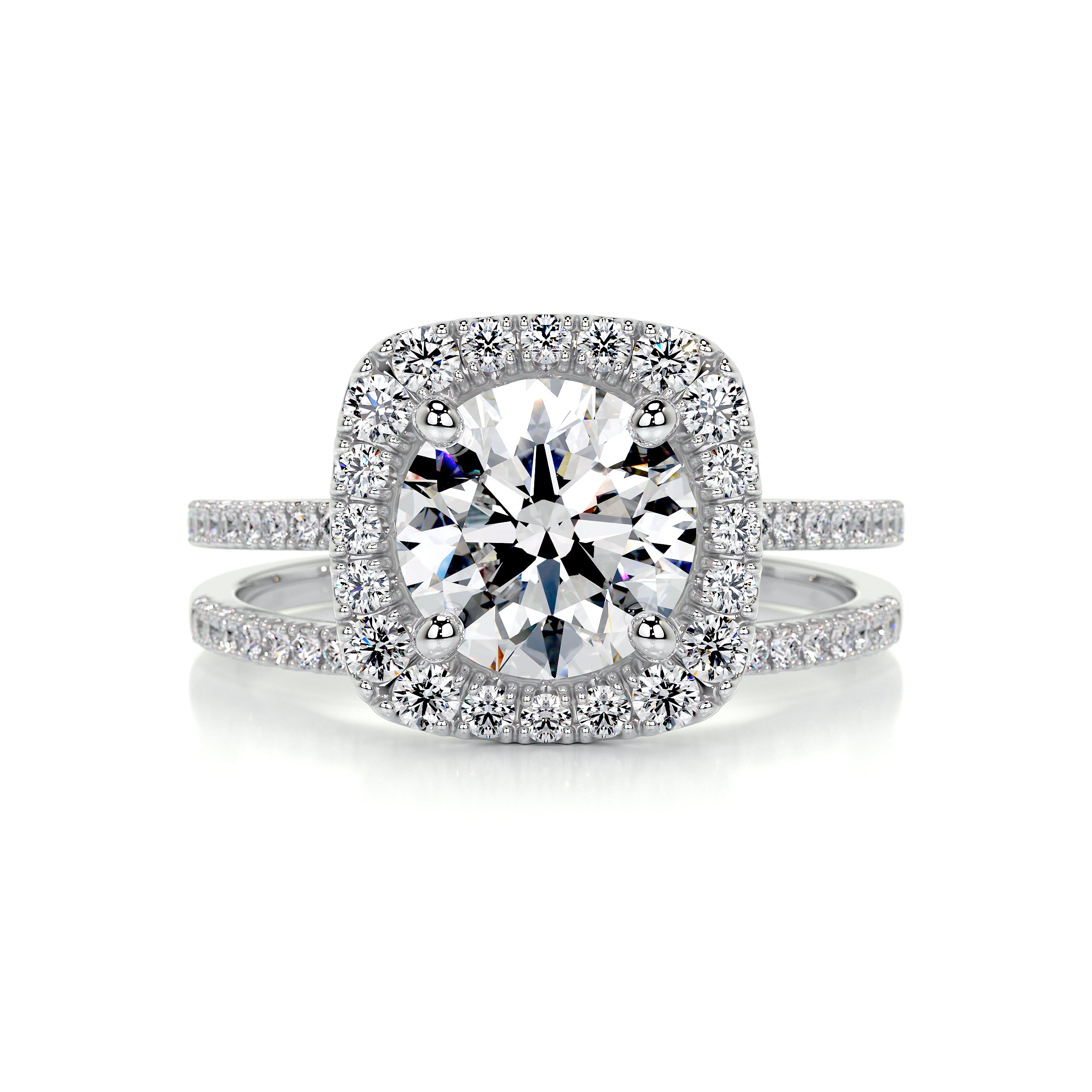 Catalina Diamond Bridal Set -14K White Gold