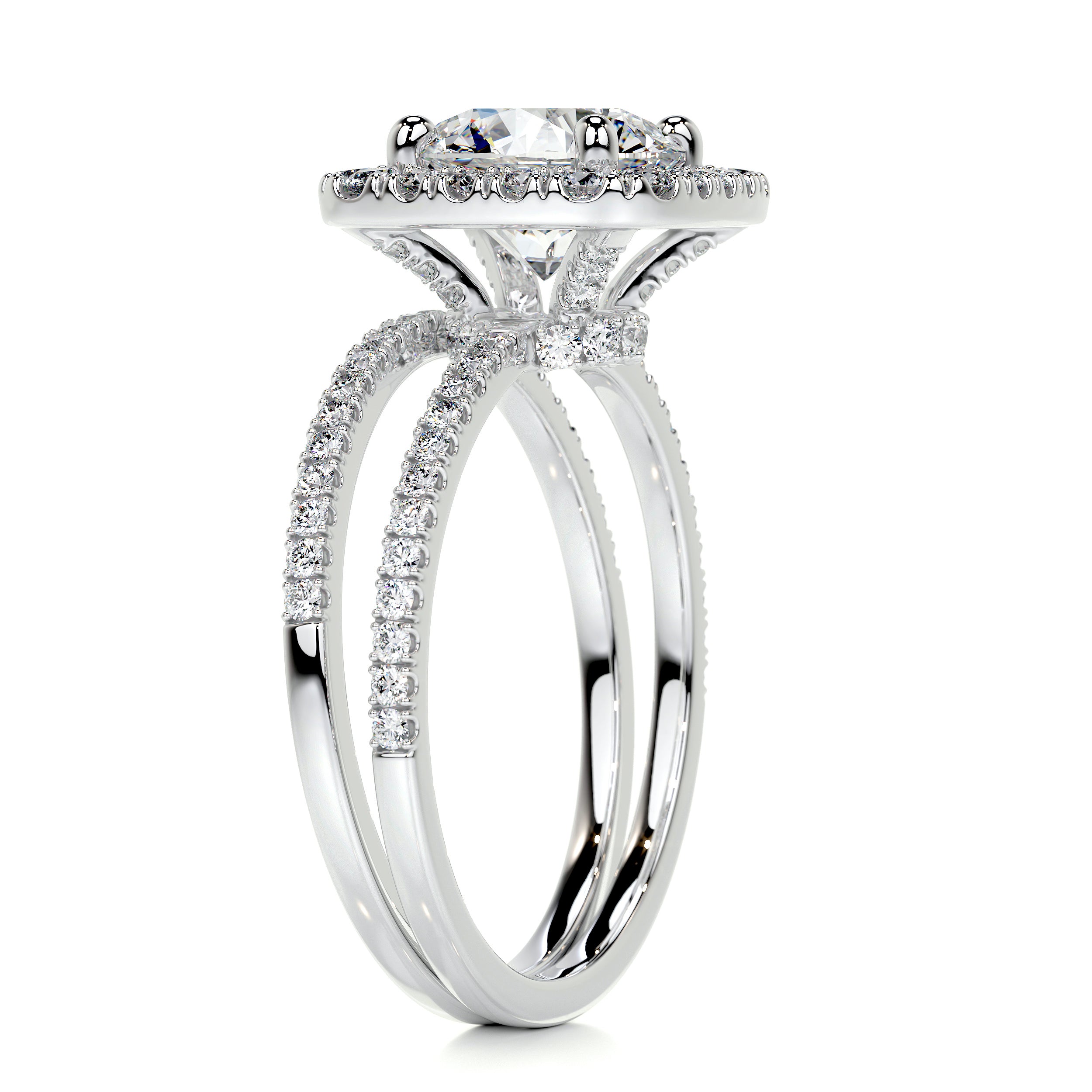 Catalina Diamond Bridal Set -14K White Gold