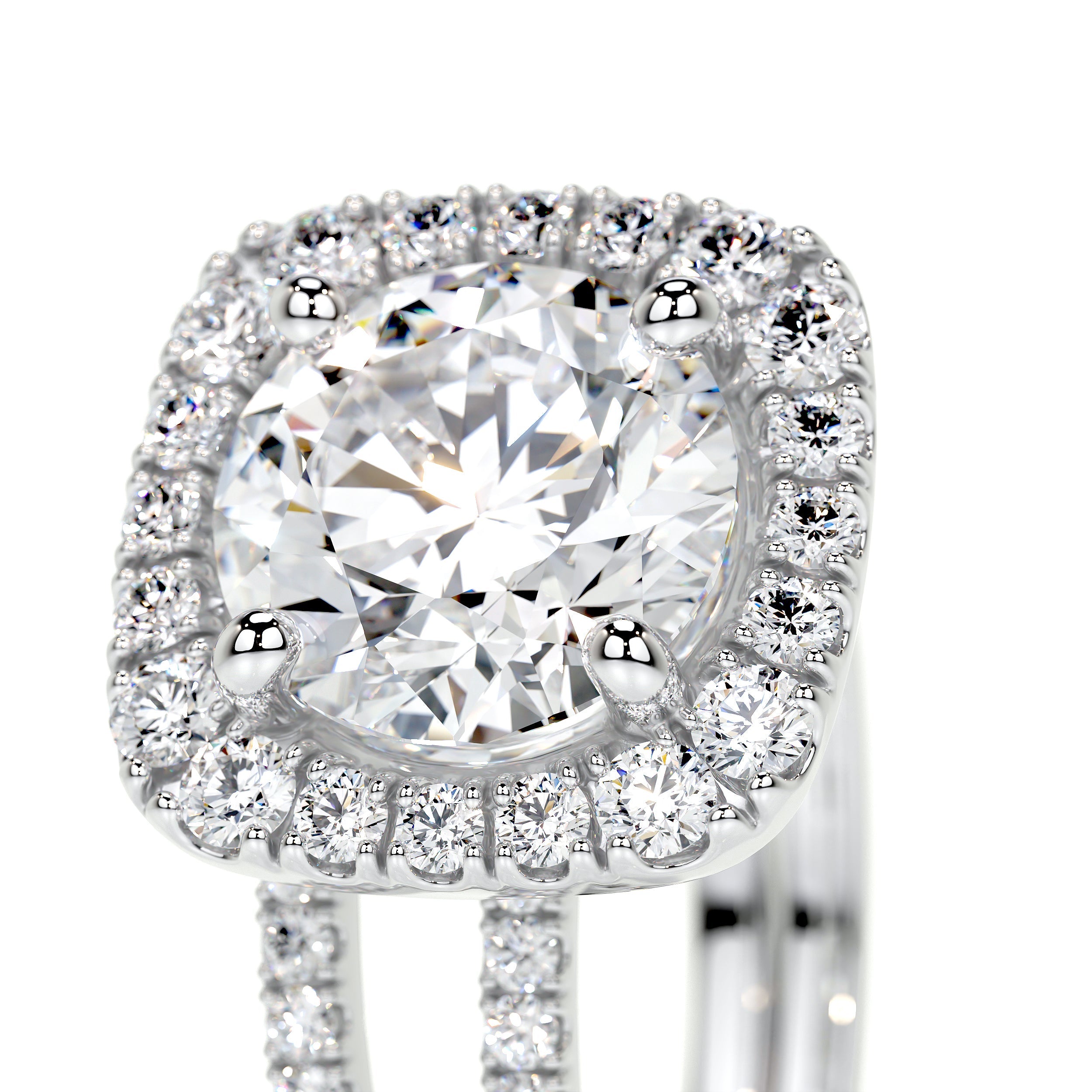 Catalina Lab Grown Diamond Bridal Set   (2.6 Carat) -18K White Gold