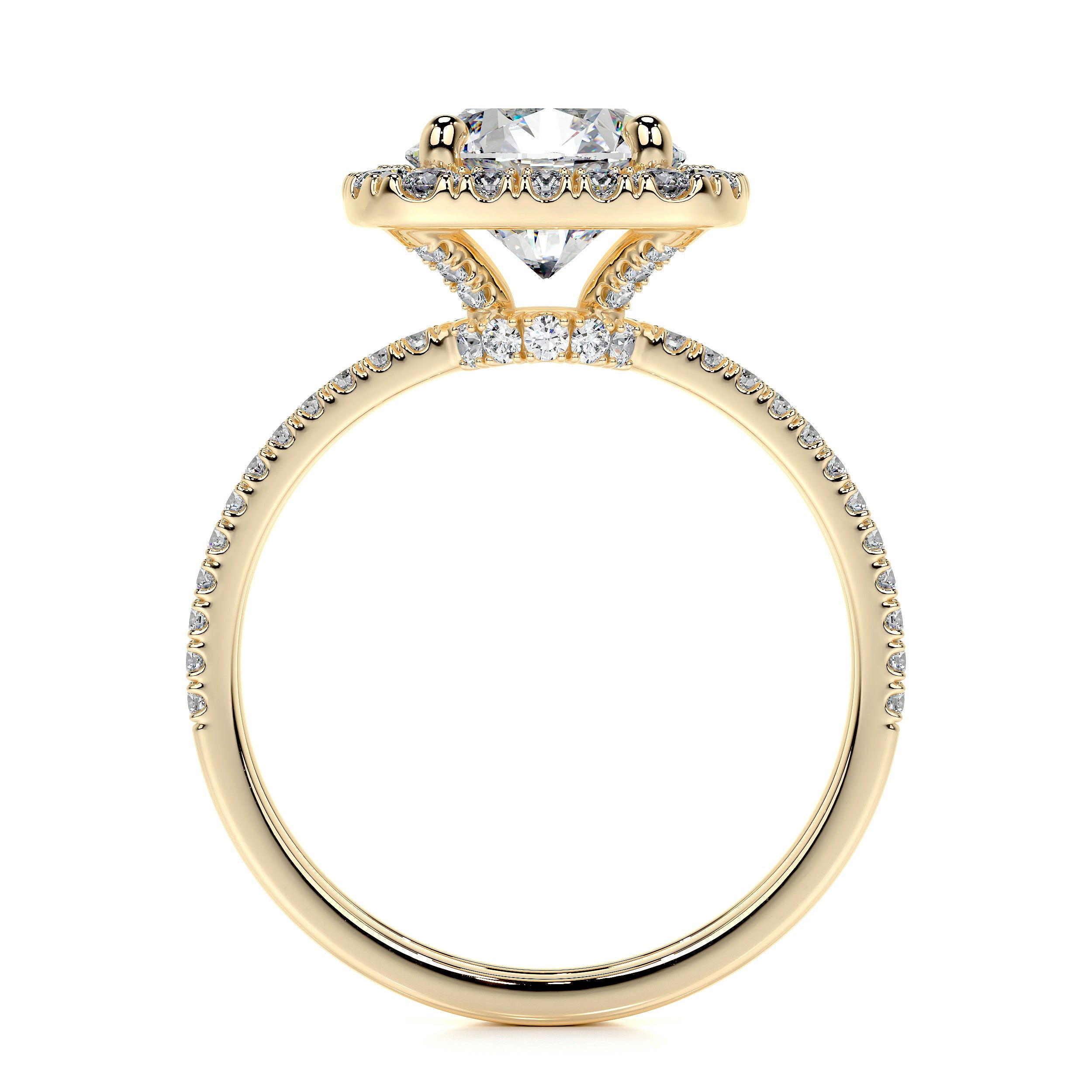 Catalina Lab Grown Diamond Bridal Set (2.6 Carat) -18K Yellow Gold
