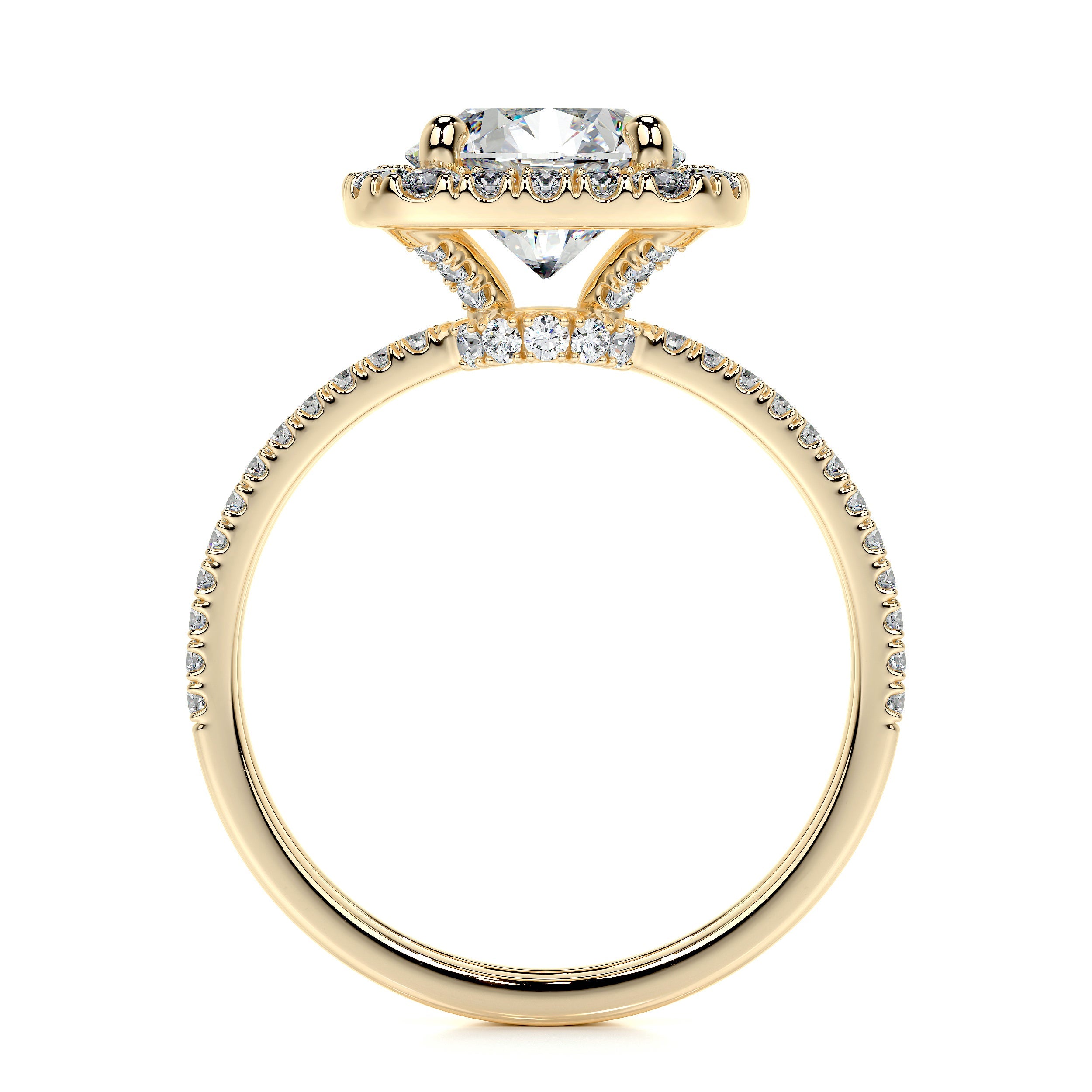 Catalina Lab Grown Diamond Bridal Set   (2.6 Carat) -18K Yellow Gold