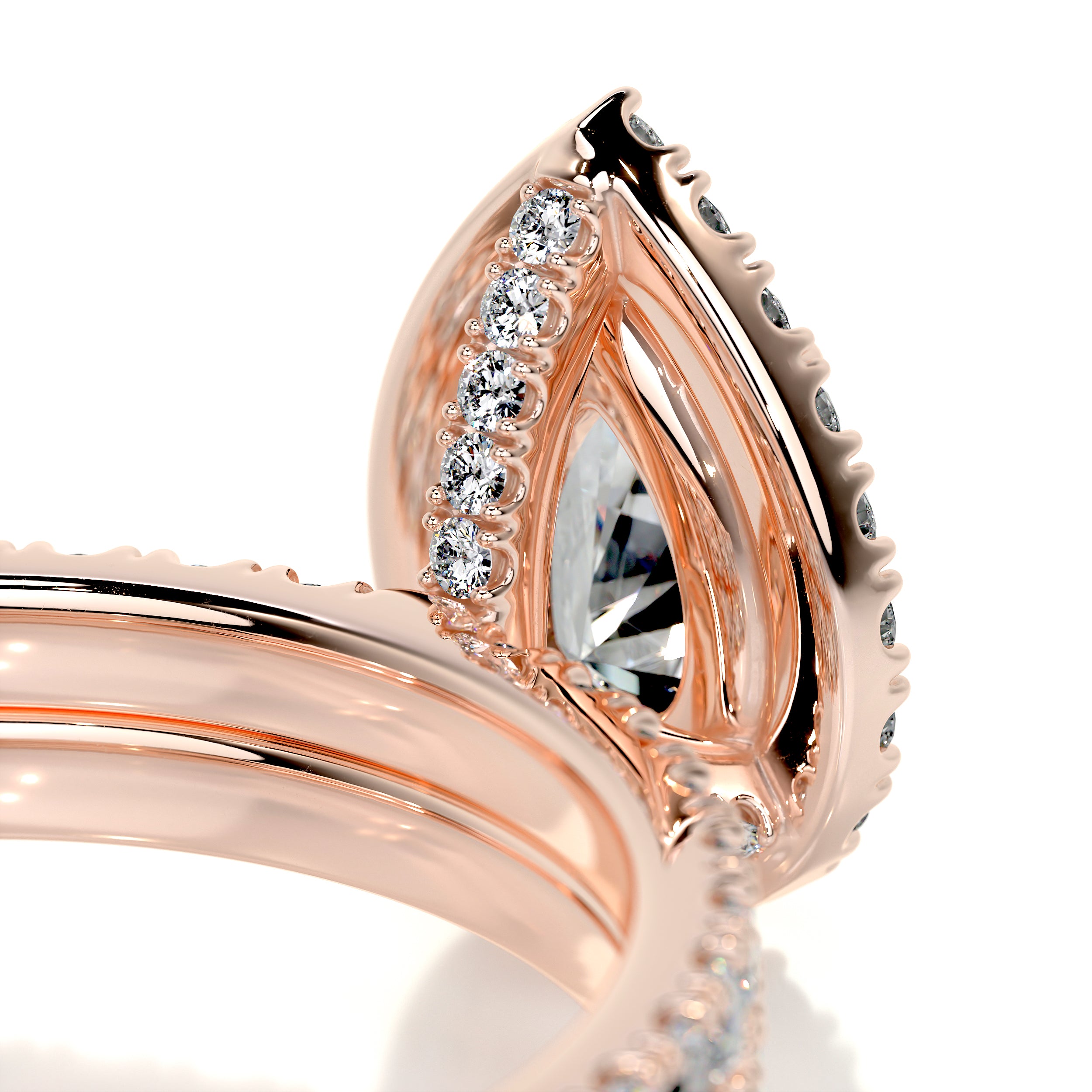 Juniper Diamond Bridal Set -14K Rose Gold