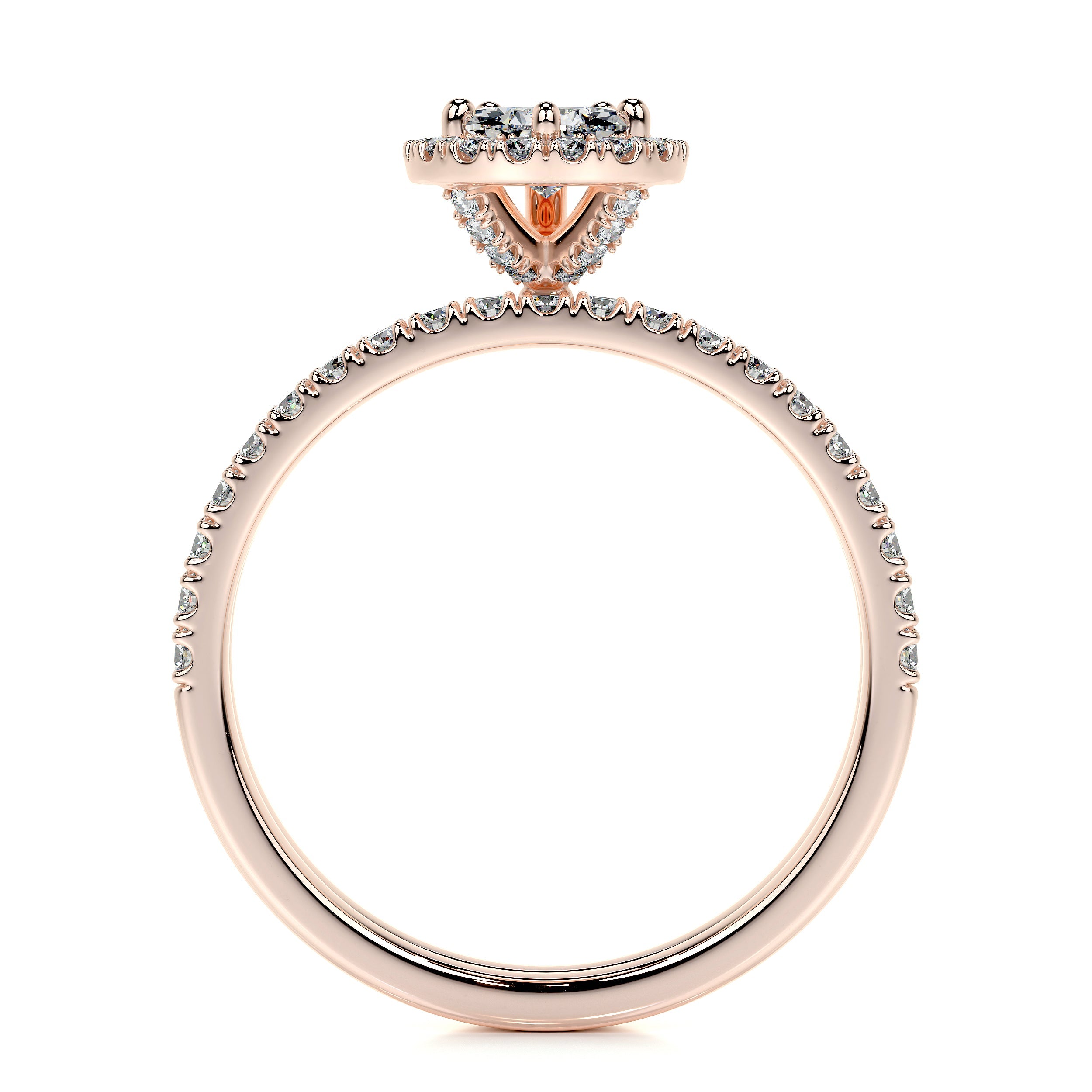 Juniper Lab Grown Diamond Bridal Set   (1.65 Carat) -14K Rose Gold