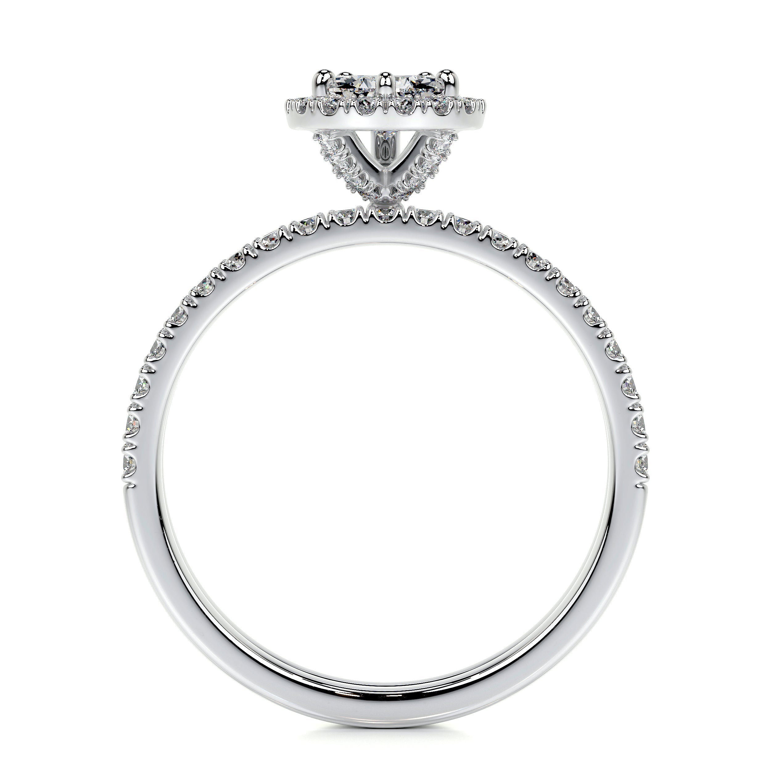 Juniper Lab Grown Diamond Bridal Set   (1.65 Carat) -14K White Gold