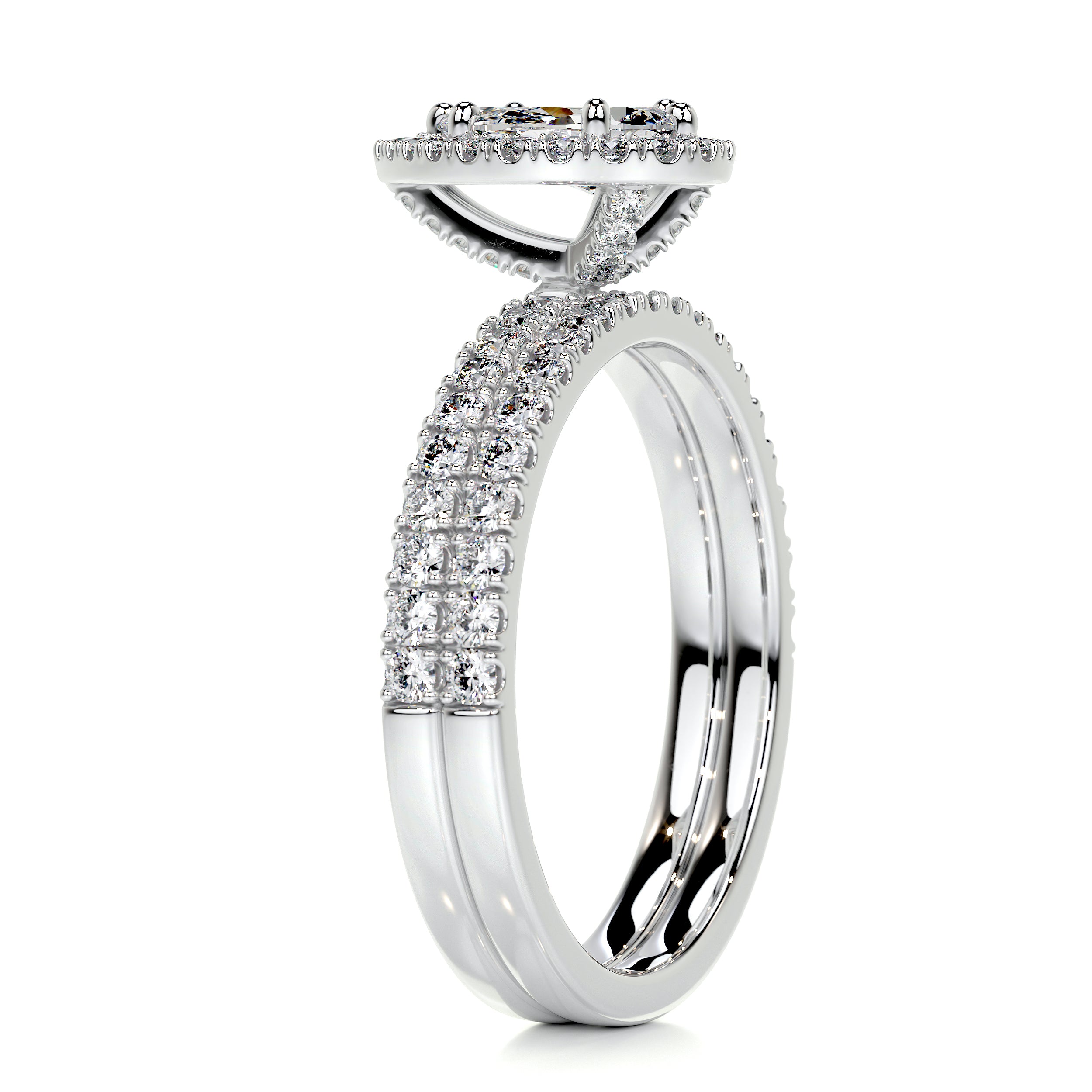 Juniper Diamond Bridal Set -14K White Gold