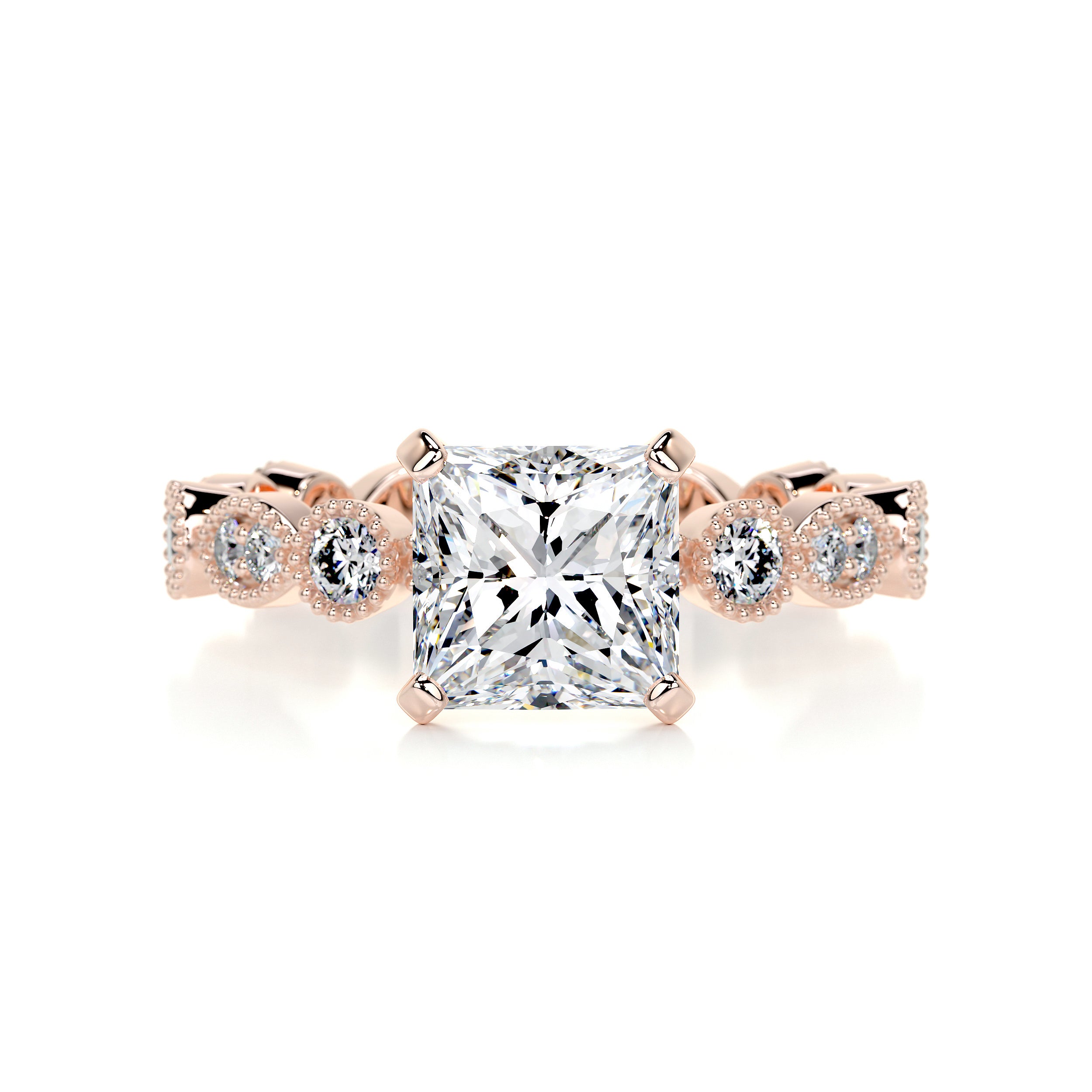 Amelia Diamond Engagement Ring -14K Rose Gold