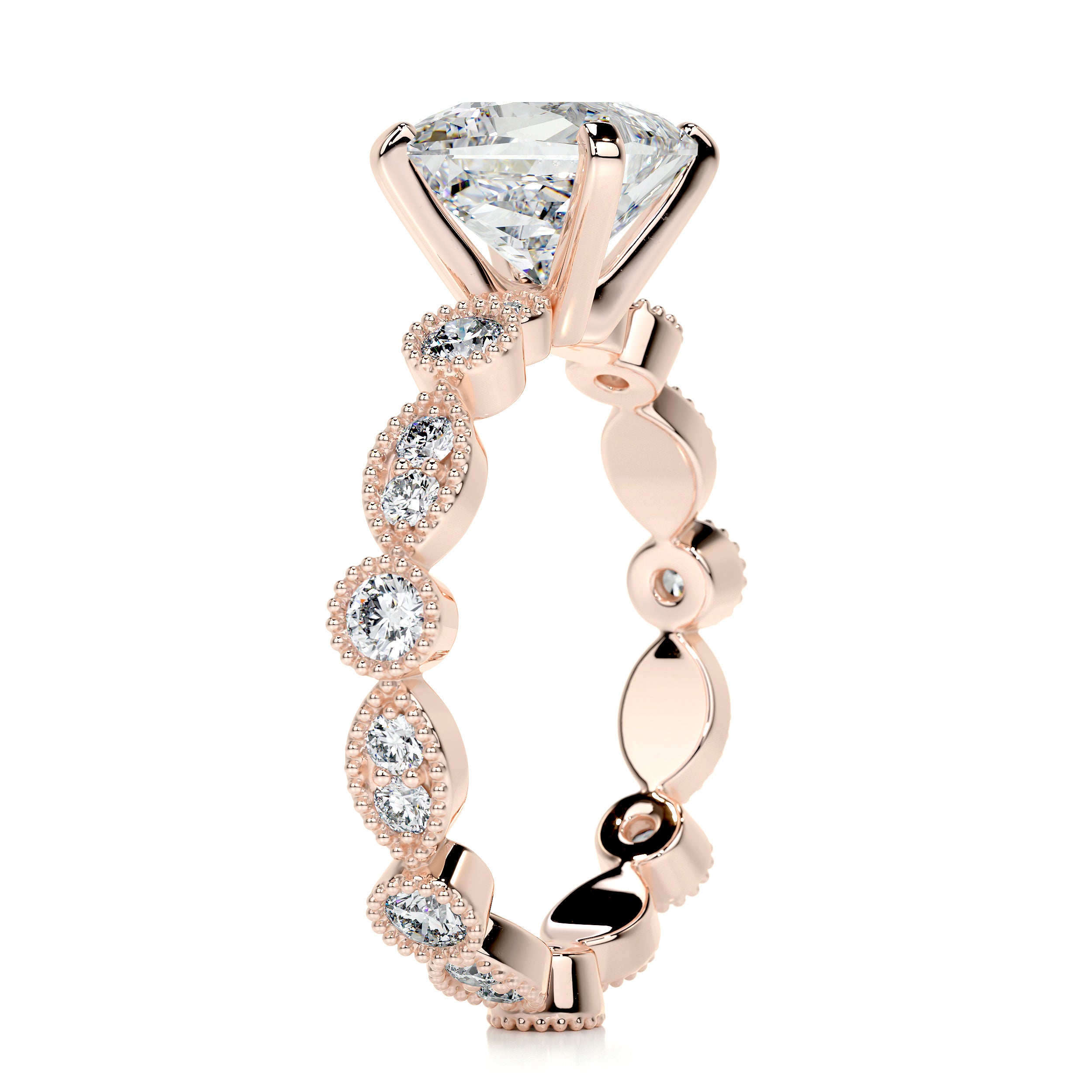 Amelia Diamond Engagement Ring -14K Rose Gold