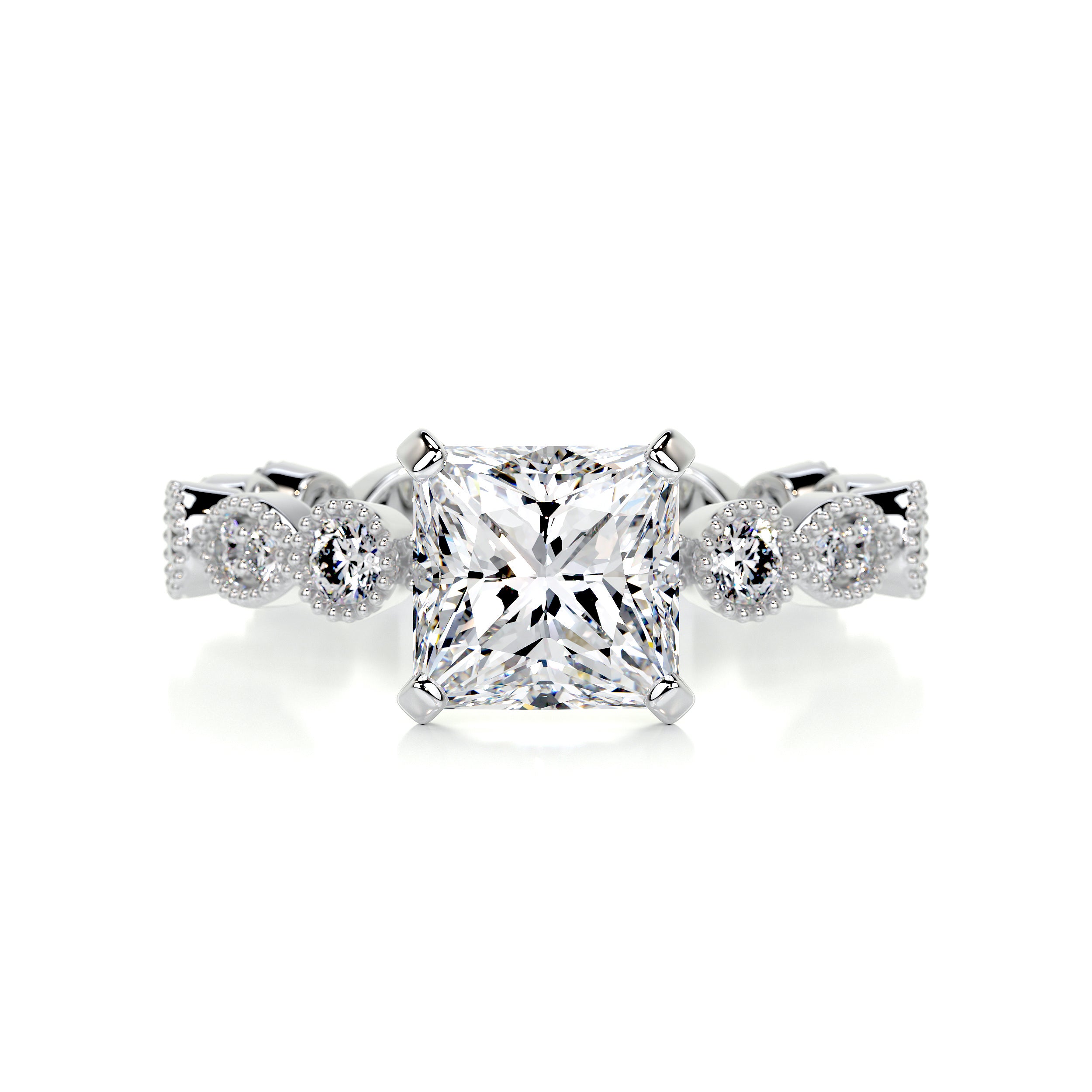 Amelia Diamond Engagement Ring -14K White Gold