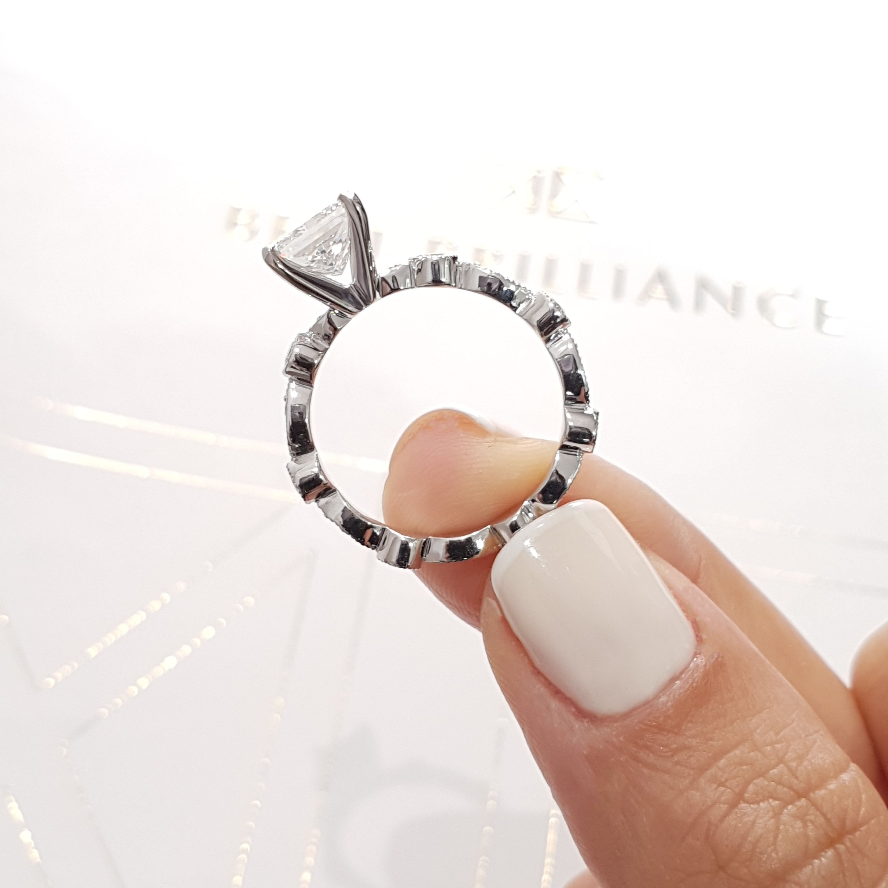 Amelia Diamond Engagement Ring -Platinum