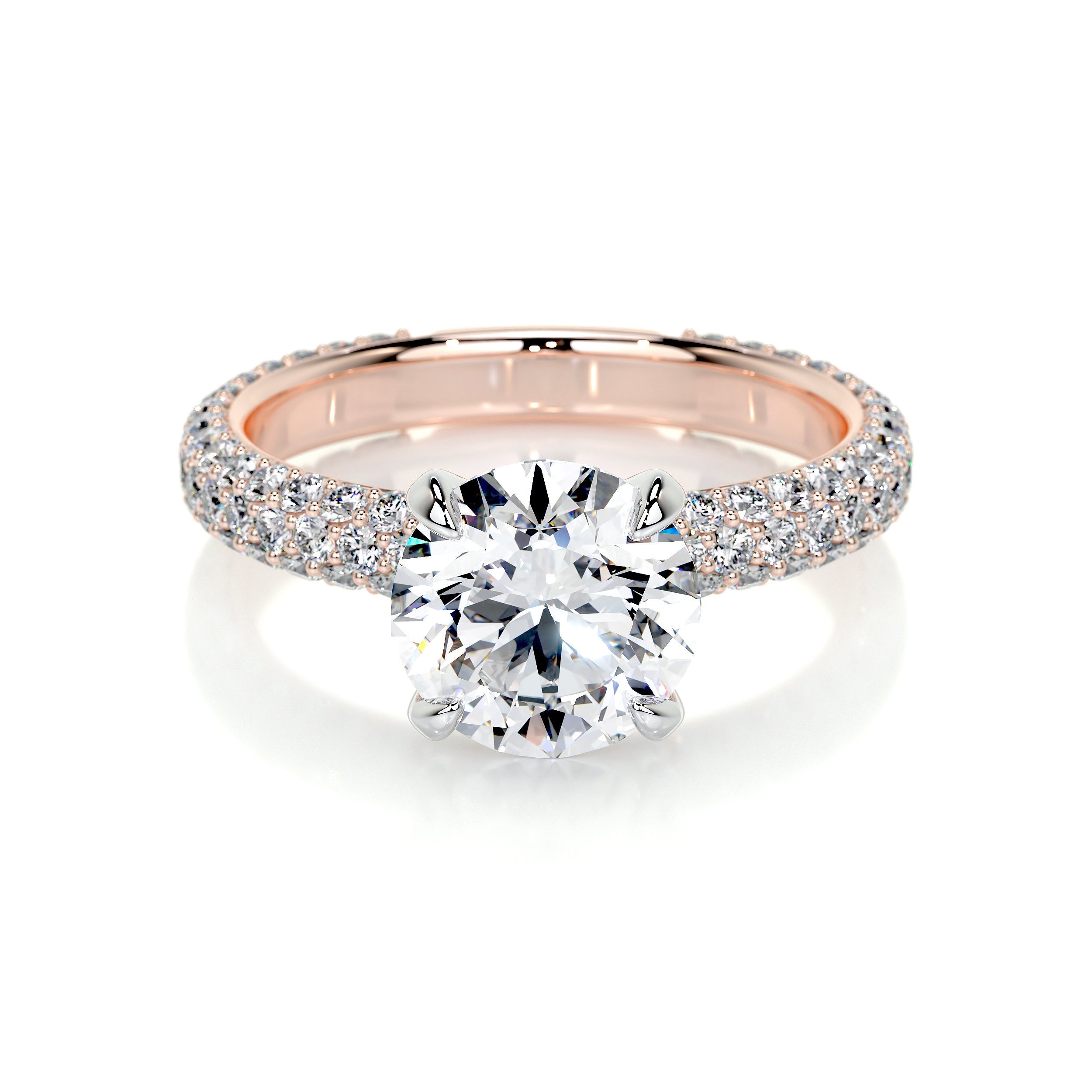 Charlotte Lab Grown Diamond Ring (2.5 Carat) -14K Rose Gold