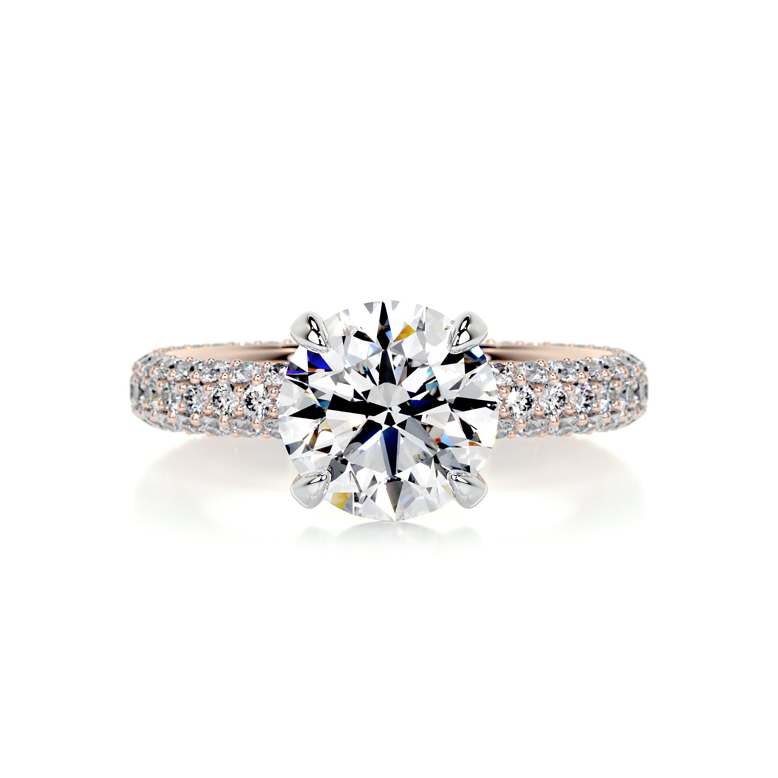 Charlotte Diamond Engagement Ring -14K Rose Gold