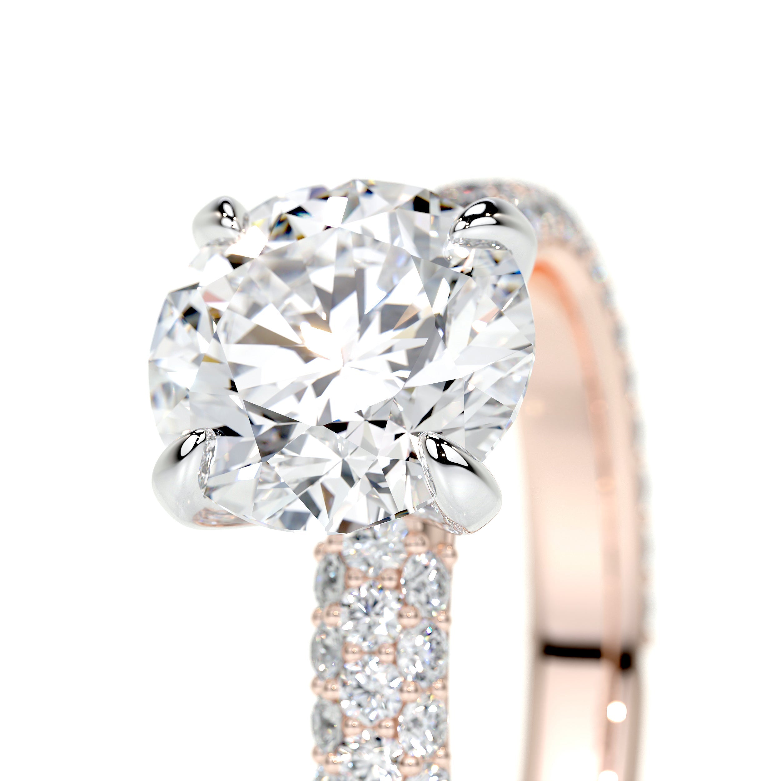 Charlotte Lab Grown Diamond Ring (2.5 Carat) -14K Rose Gold