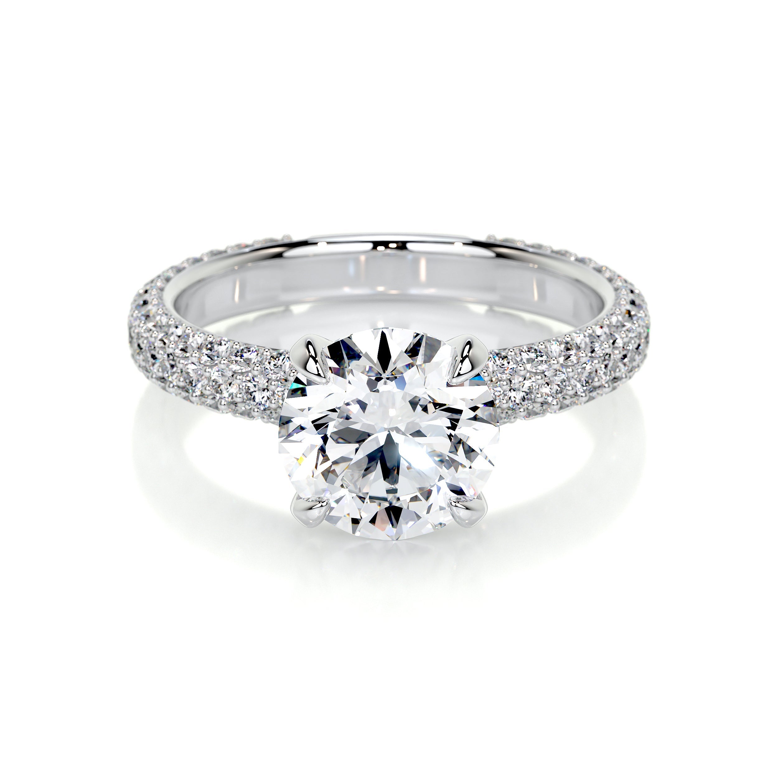 Charlotte Lab Grown Diamond Ring (2.5 Carat) -18K White Gold
