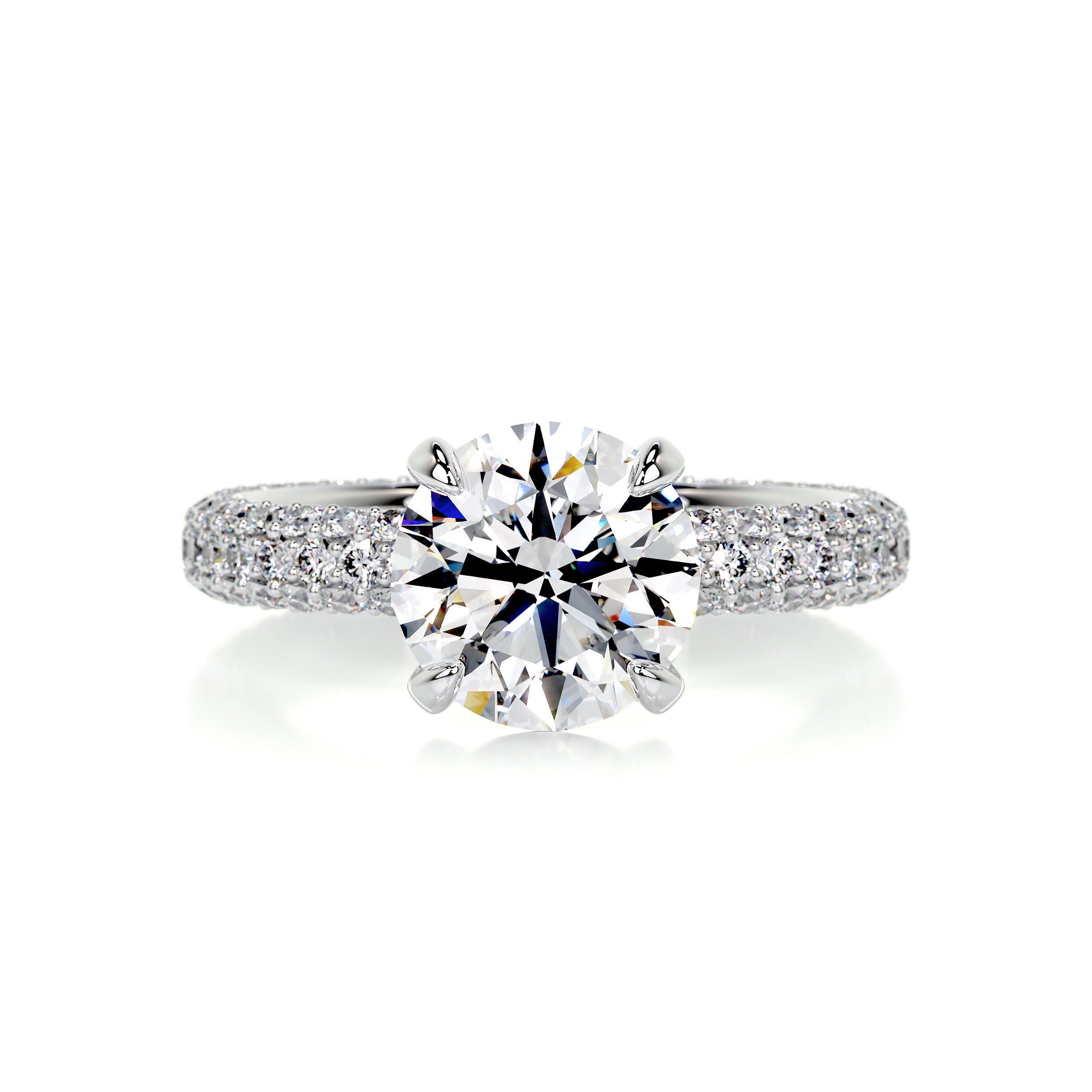 Charlotte Diamond Engagement Ring -14K White Gold