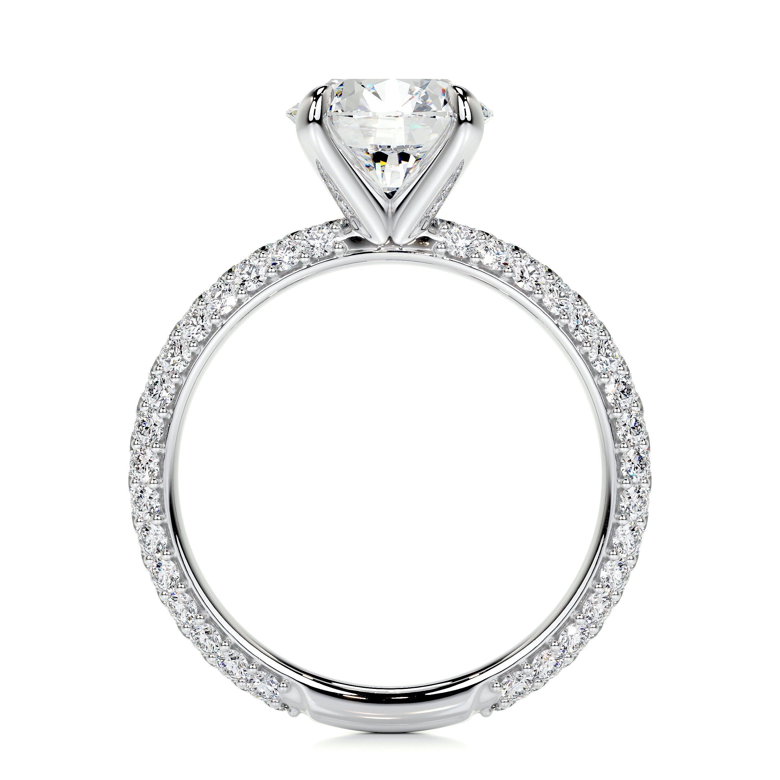 Charlotte Lab Grown Diamond Ring (2.5 Carat) -18K White Gold