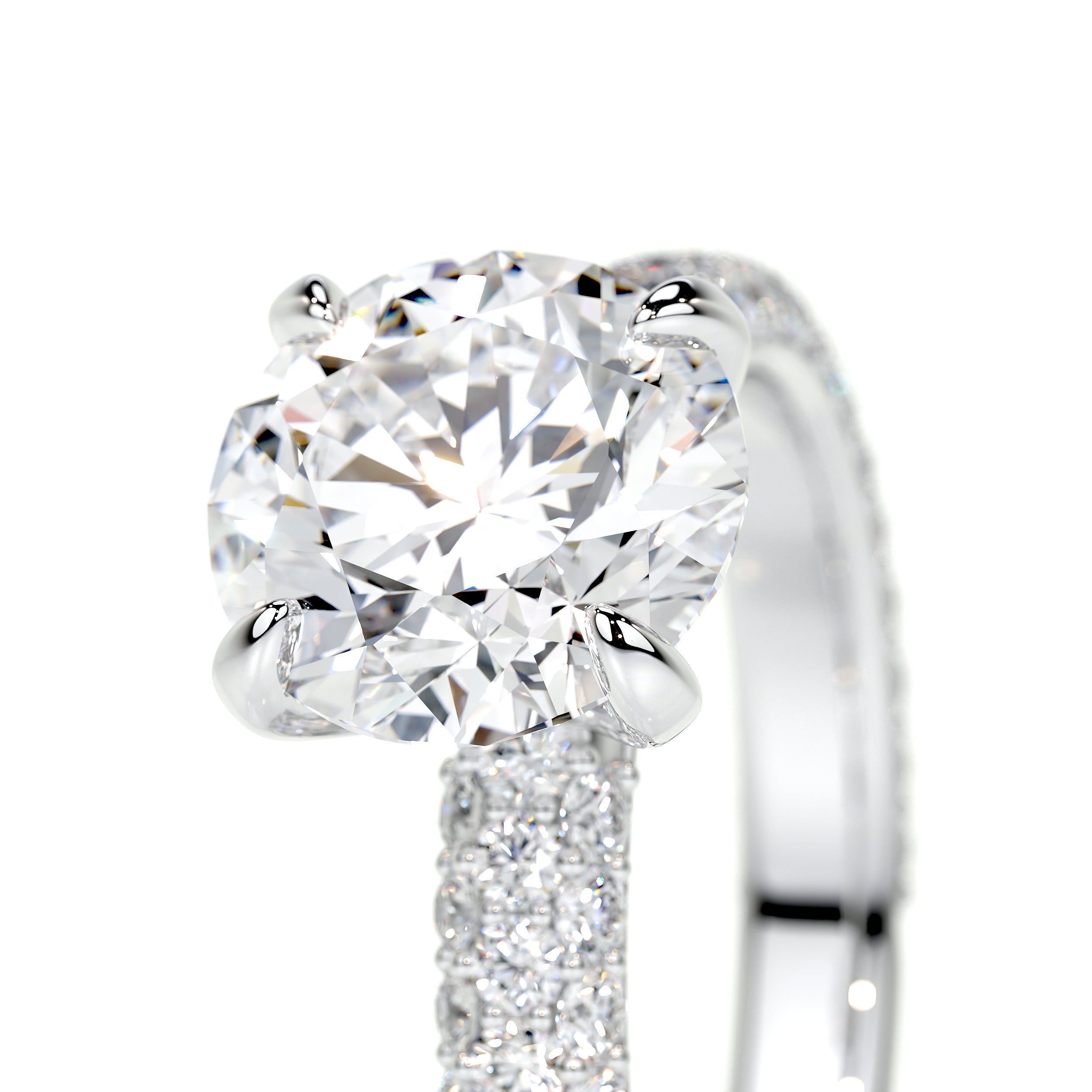 Charlotte Lab Grown Diamond Ring (2.5 Carat) -18K White Gold